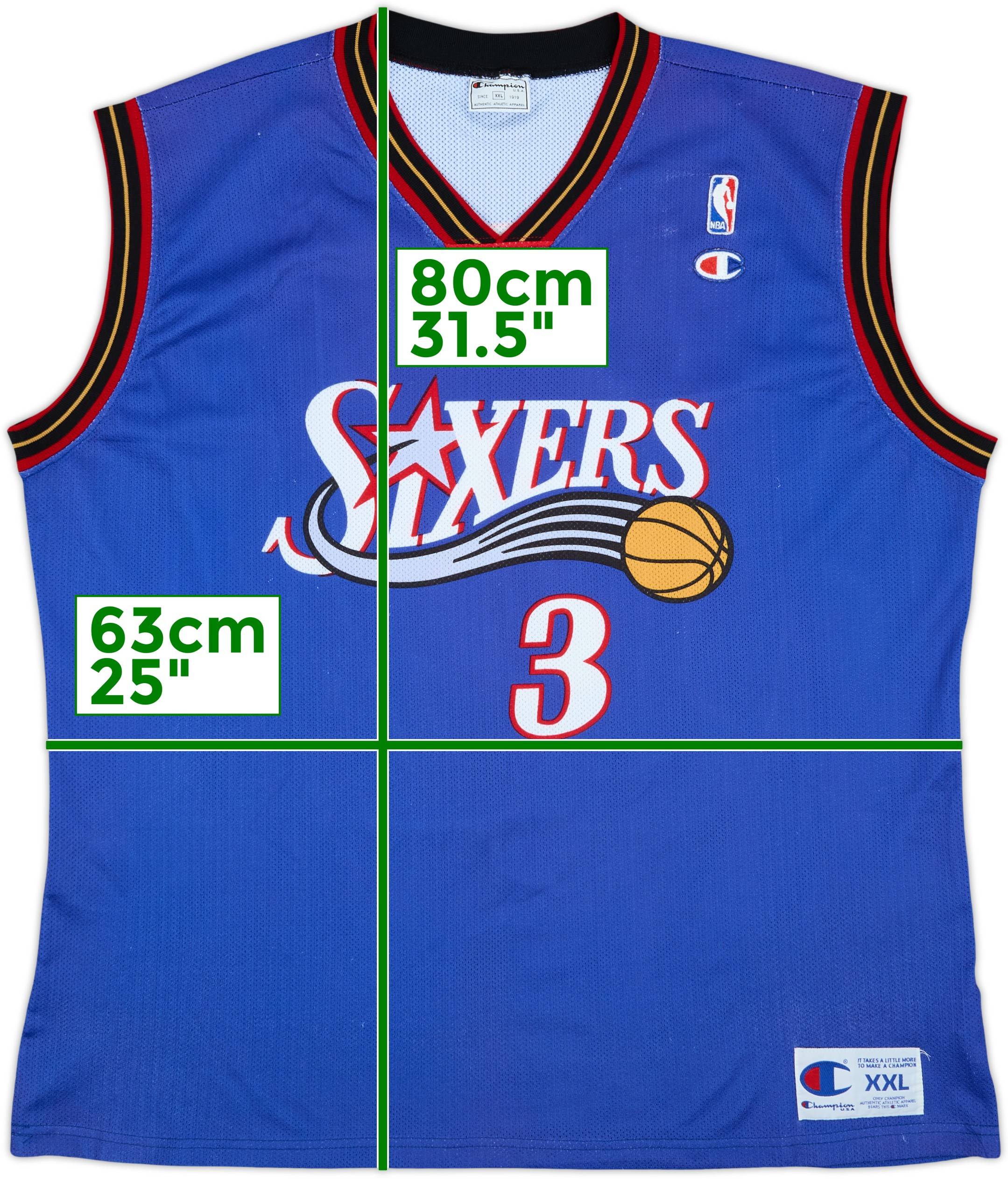 1999-00 Philadelphia 76ers Iverson #3 Champion Alternate Jersey