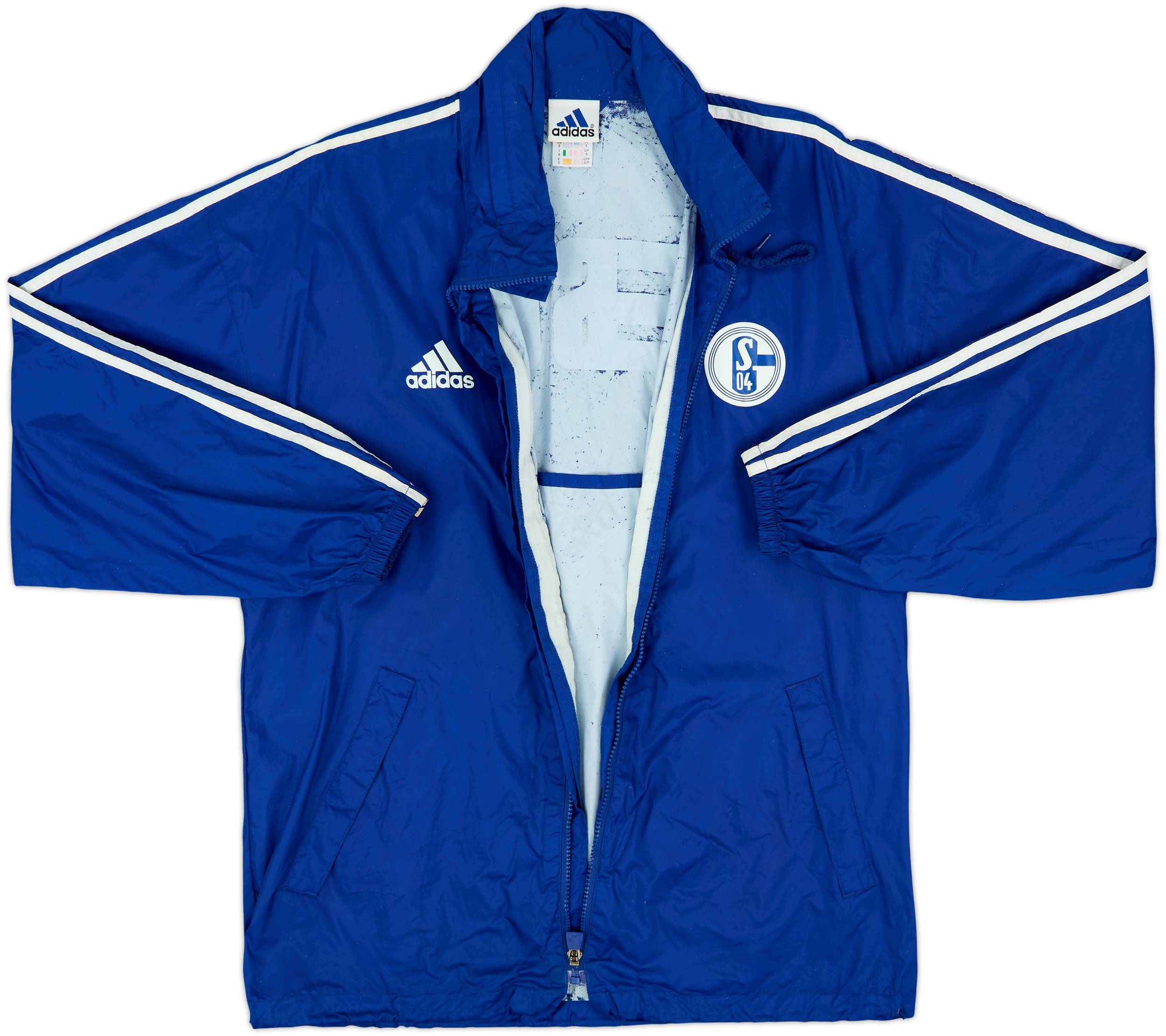 2001-02 Schalke adidas Hooded Rain Jacket - 4/10 - (S)