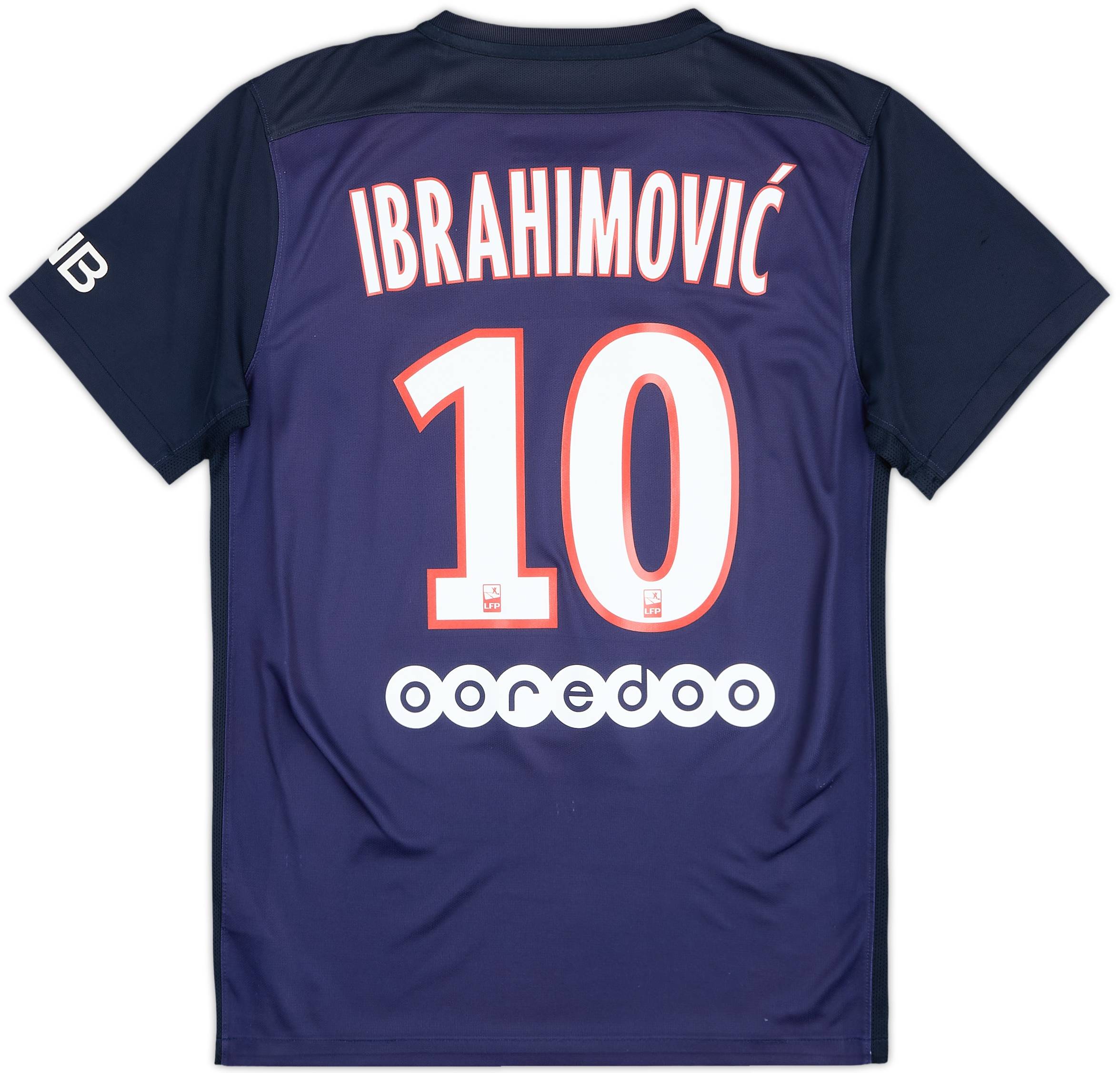 2015-16 Paris Saint-Germain Home Shirt Ibrahimovic #10 - 6/10 - (S)