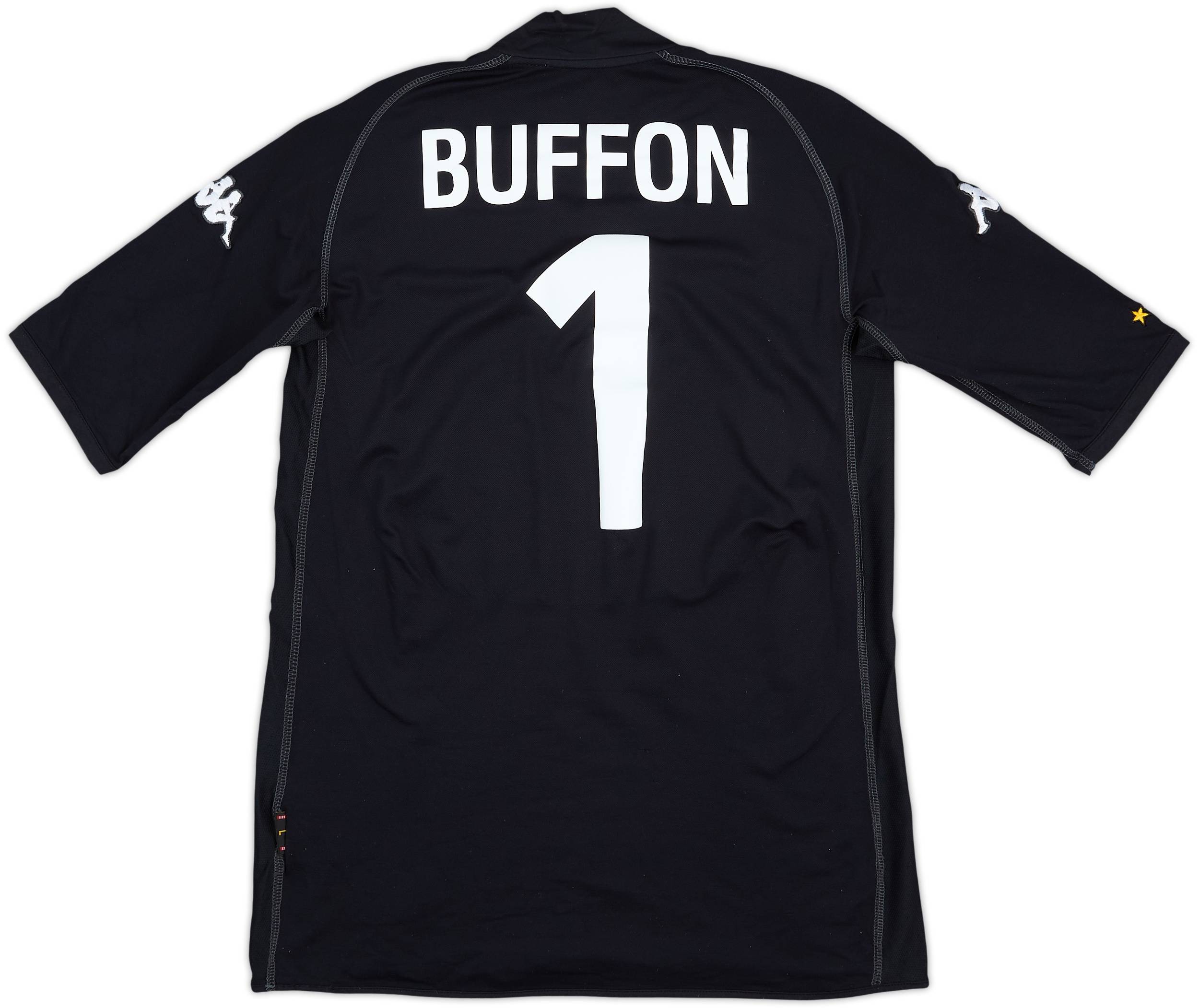 2002 Italy GK S/S Shirt Buffon #1 - 10/10 - (L)