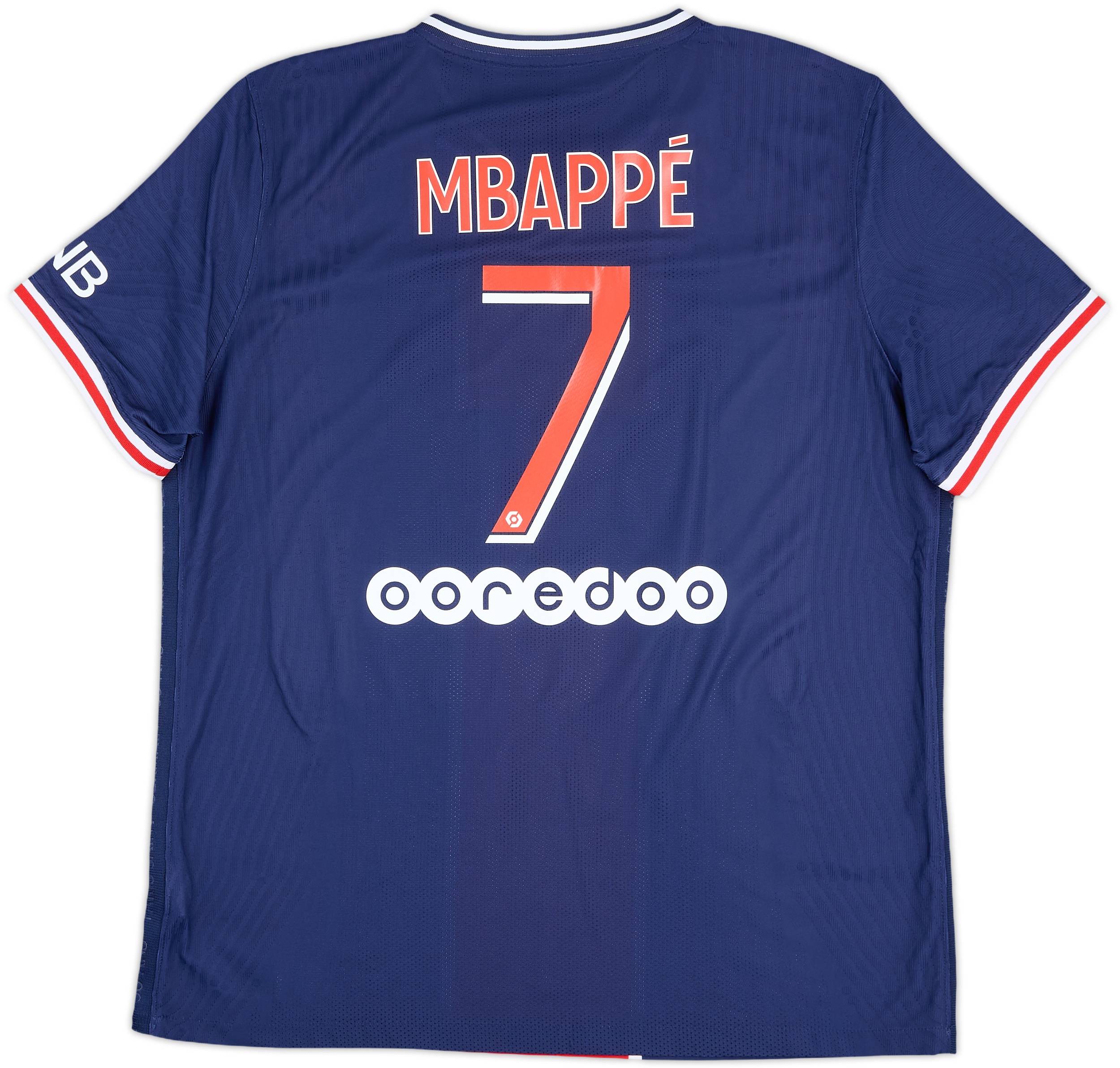 2020/21パリ・サンジェルマン/ NEW / L / #7 / MBAPPÉ 2020-21 Paris Saint-Germain Authentic Home Shirt Mbappe #7 - 10/10