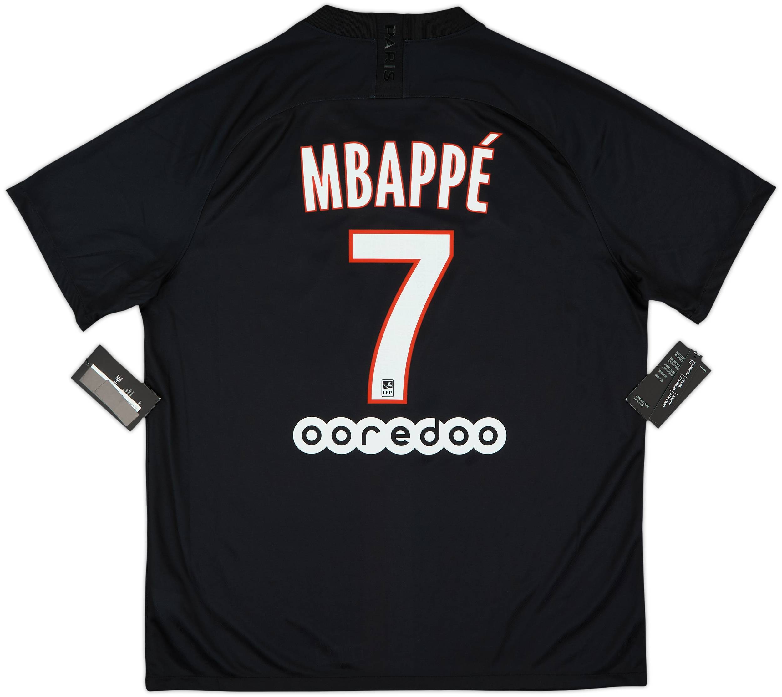 選手支給品 パリ・サンジェルマン 19-20 Mbappé 7 シャツ 2019-20 Paris Saint-Germain Fourth Shirt Mbappe #7 (XL)