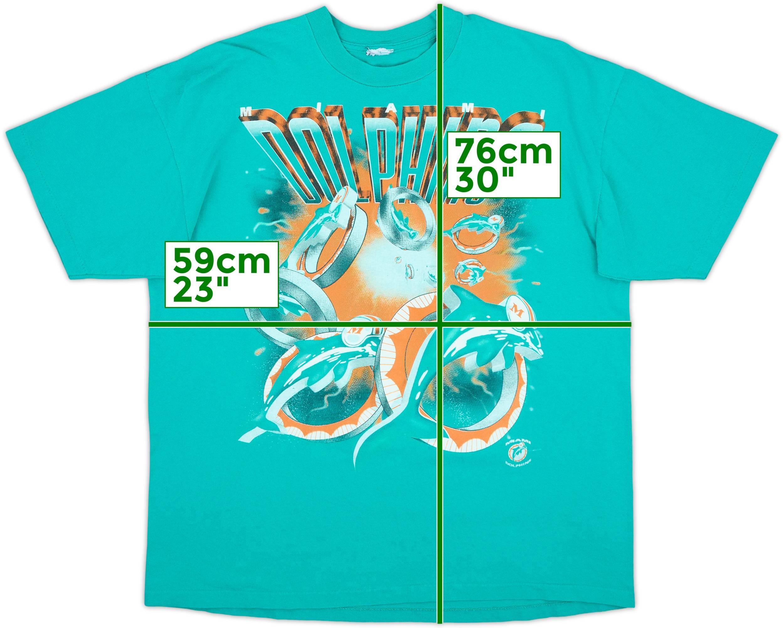 1994 Miami Dolphins Nutmeg Graphic Tee - 7/10 - (XL)