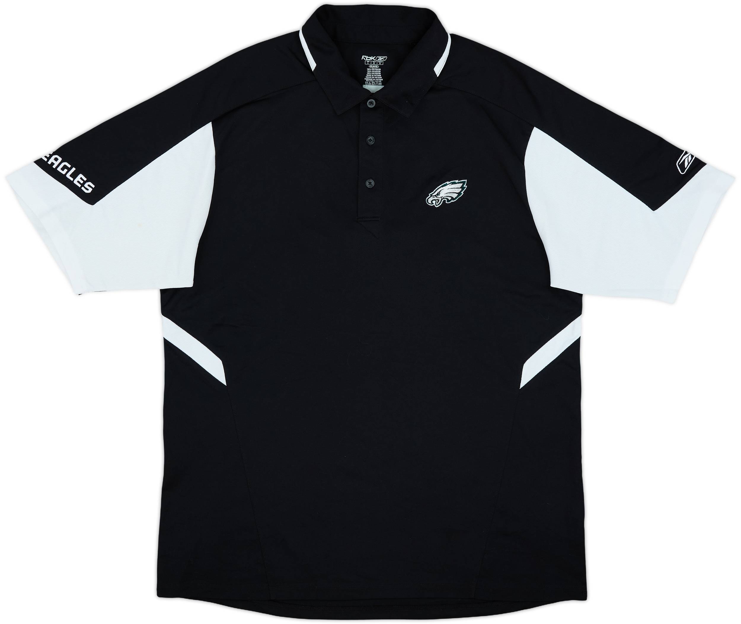 ウェア Seventh Football Box Polo 2007 Philadelphia Eagles Reebok Polo Shirt - 8/10 - (L)