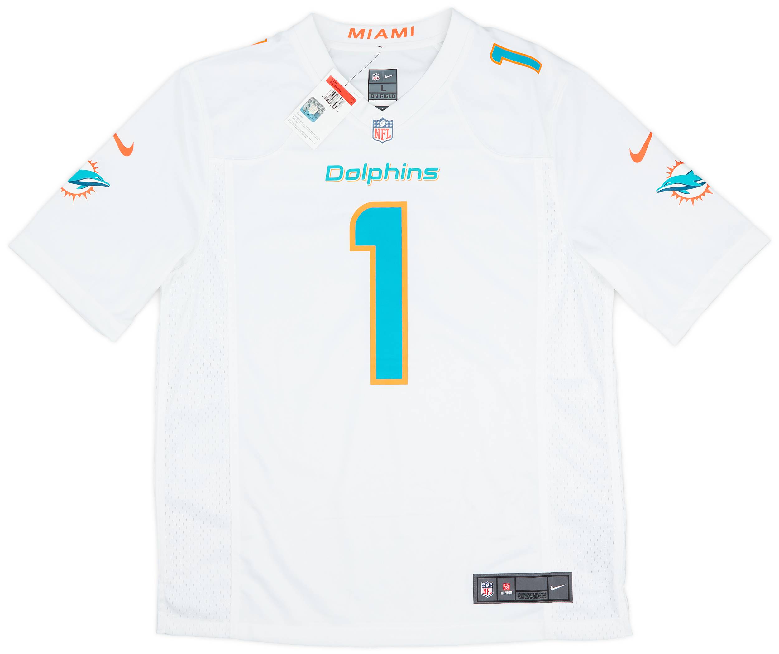 Football Player Tua Tagovailoa Miami Dolphins Jersey Number 2020
