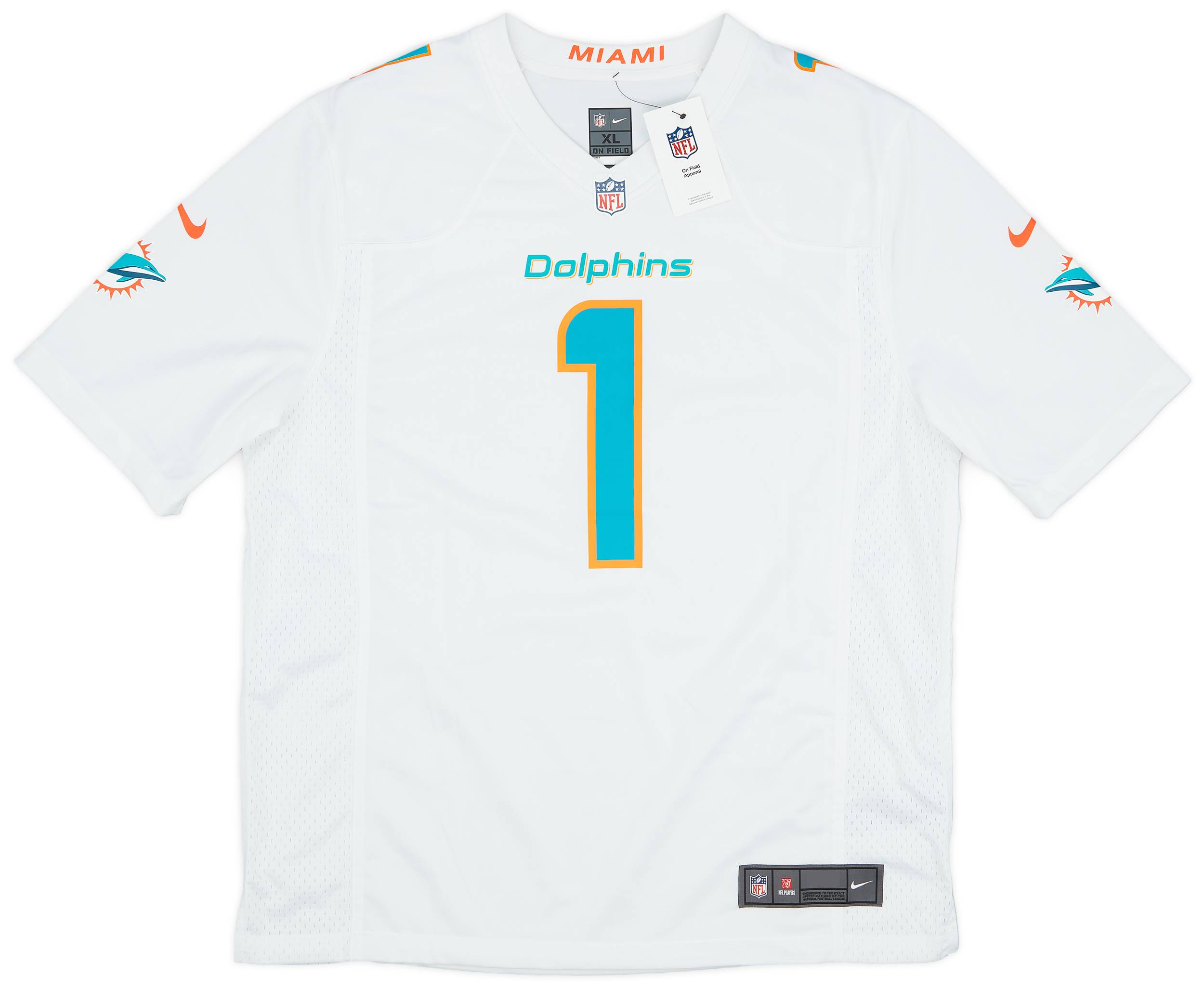2020-23 Miami Dolphins Tagovailoa #1 Nike Game Away Jersey (XL)