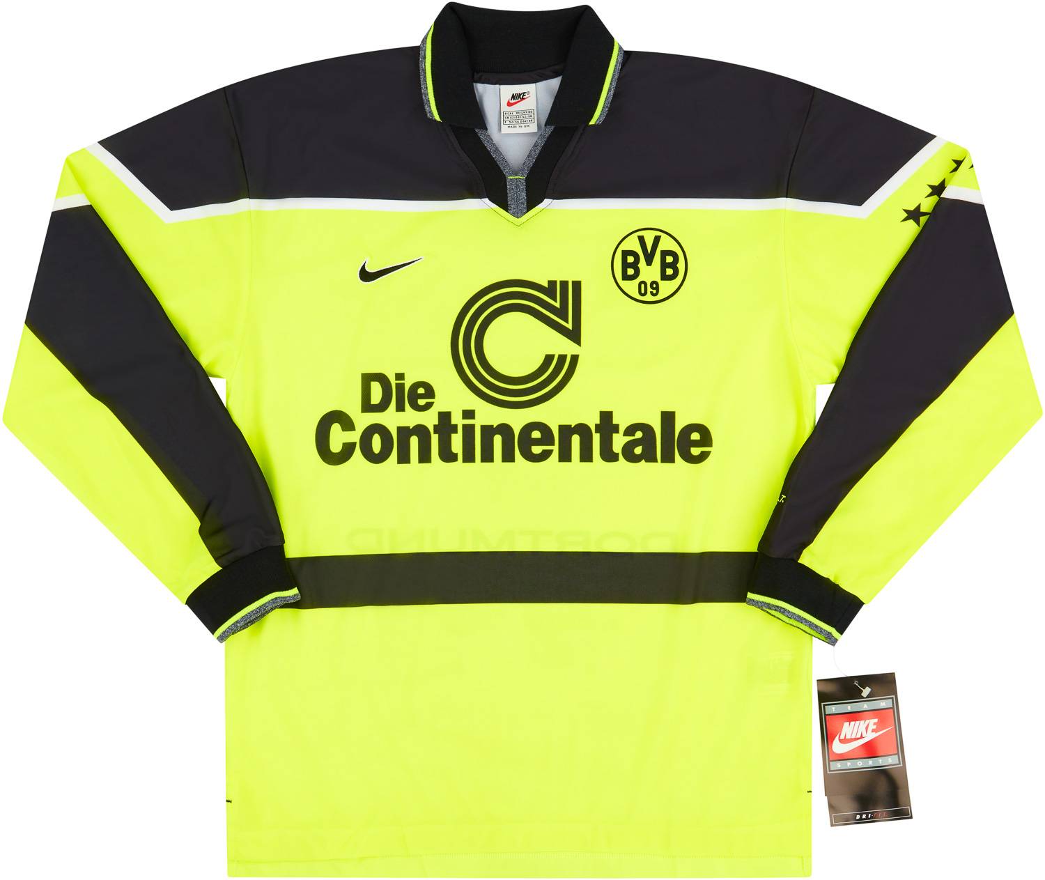 1997-98 Borussia Dortmund Player Issue Home L/S Shirt (L)