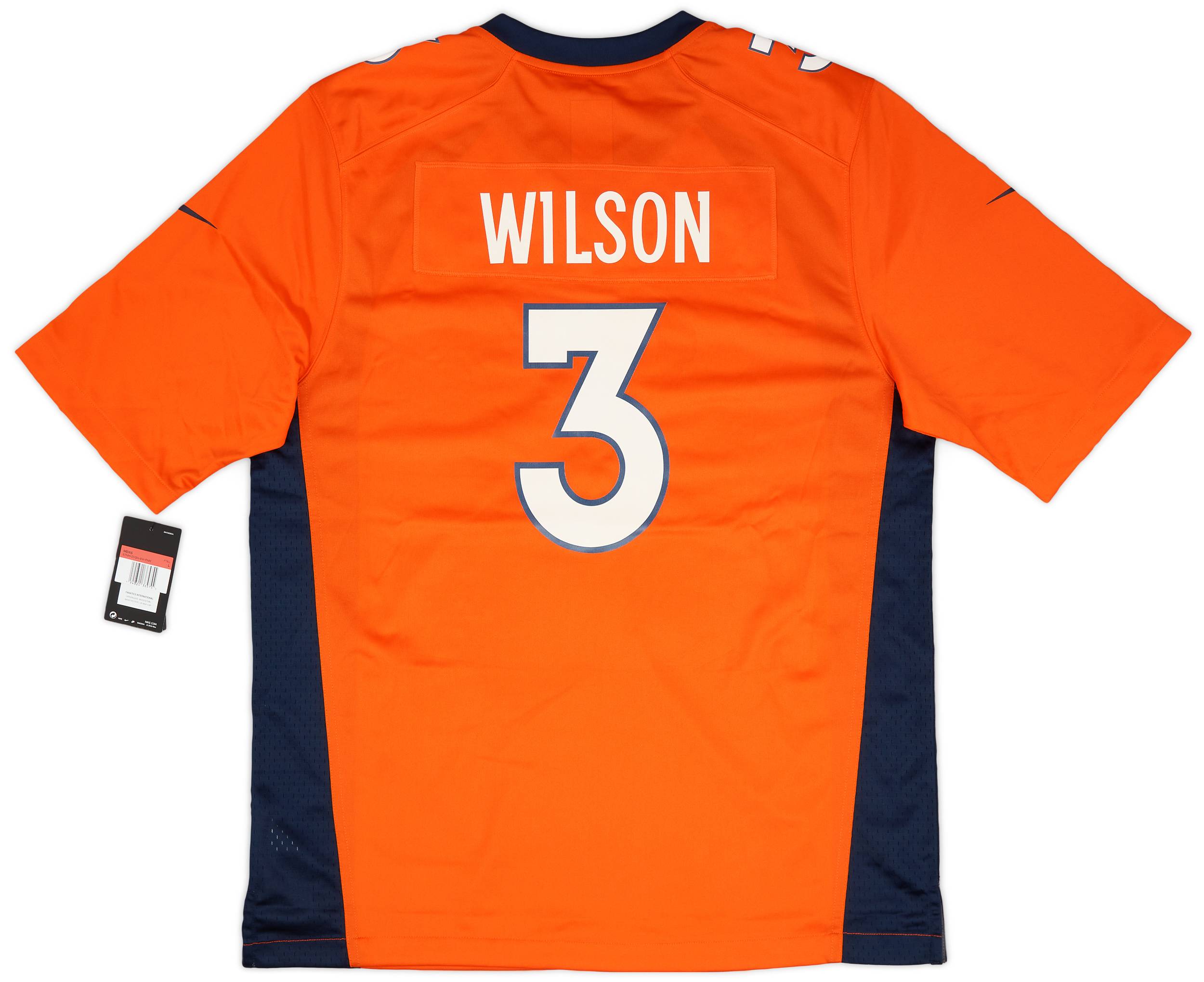 New Mens Denver Broncos Russell Wilson #3 Orange Limited