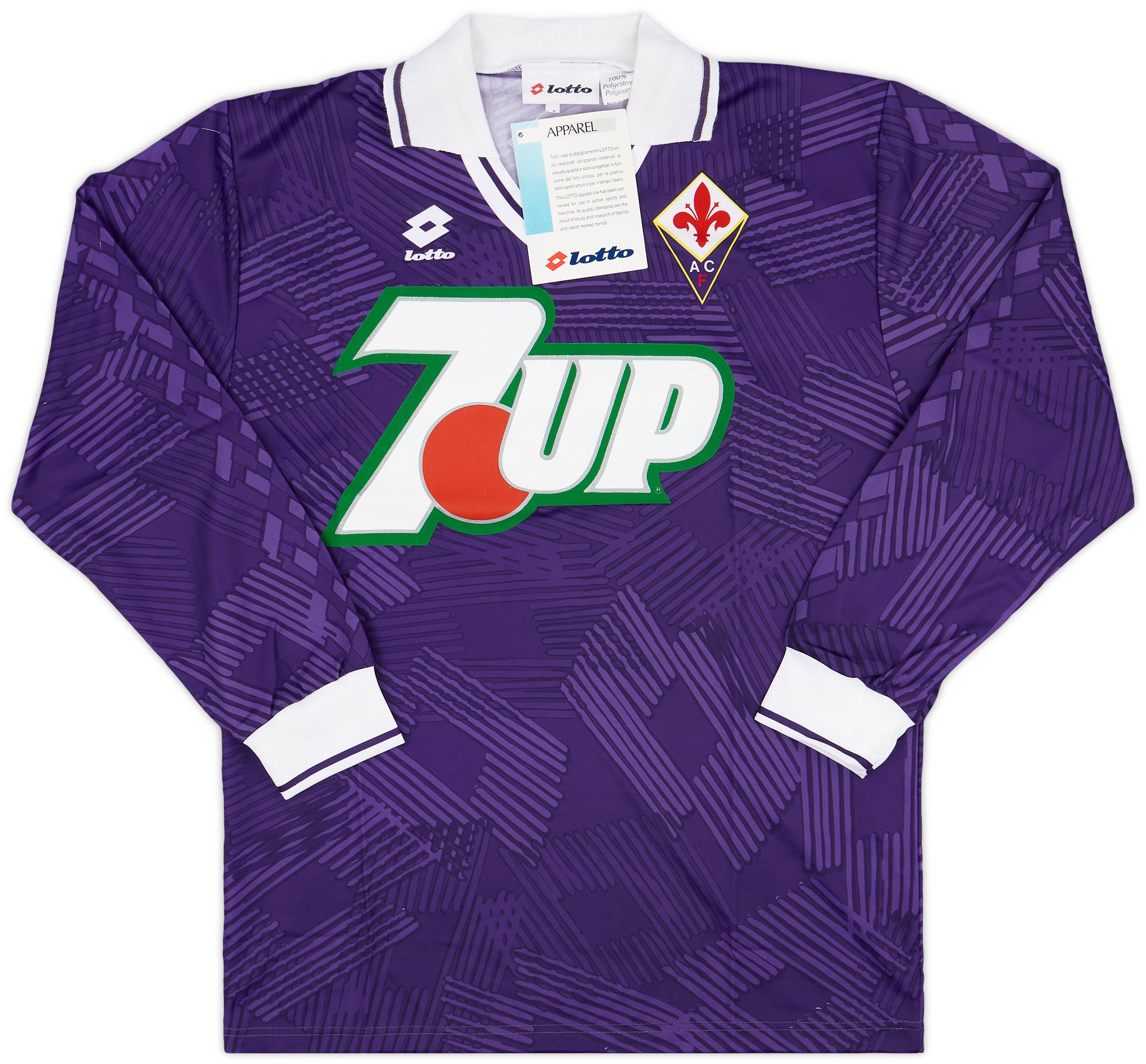 1992-93 Fiorentina Player Issue Home L/S Shirt (M)