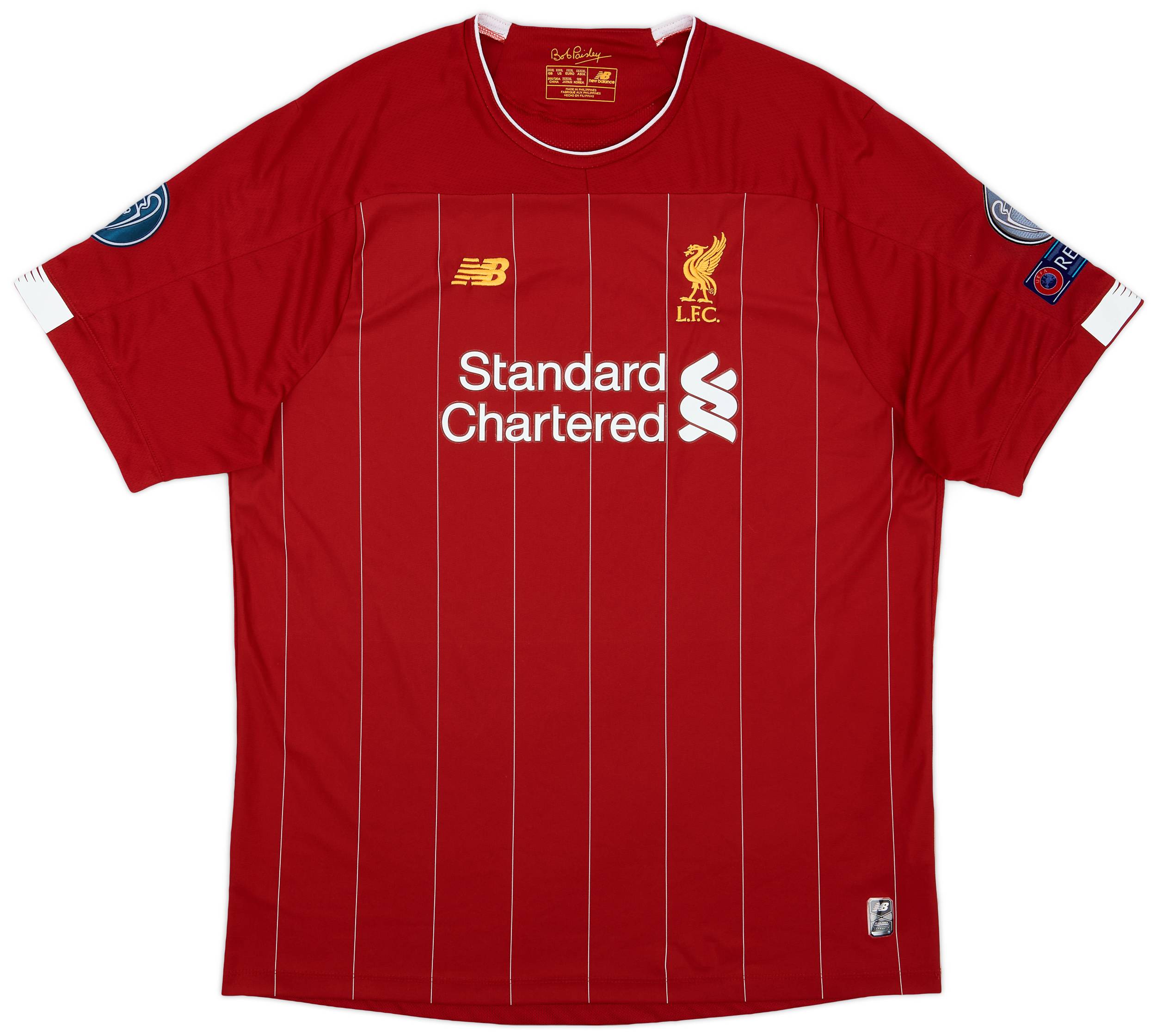 2019 20 Liverpool Home Shirt 9 10 4XL