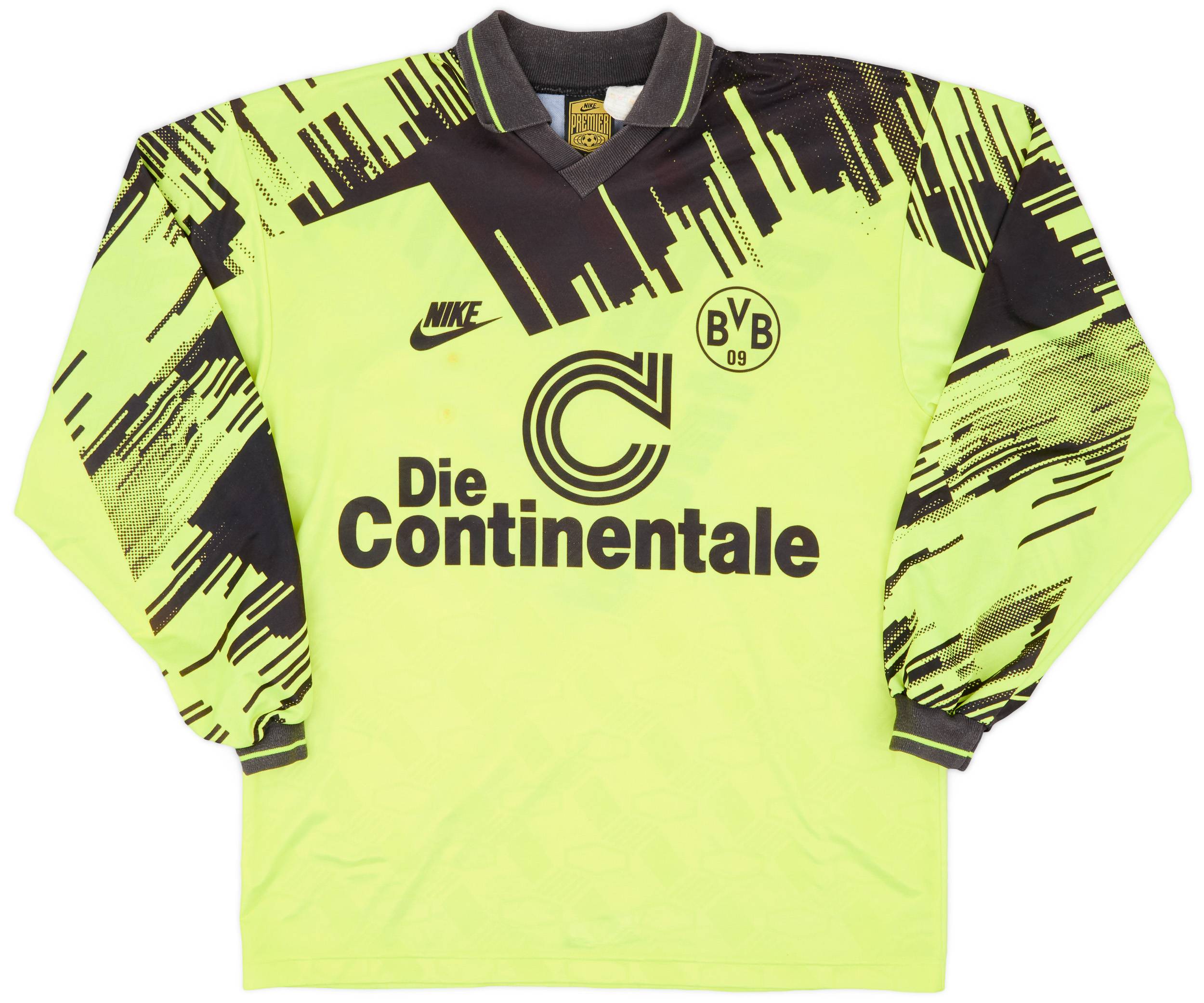 1993-94 Borussia Dortmund Home L/S Shirt - 5/10 - (L)