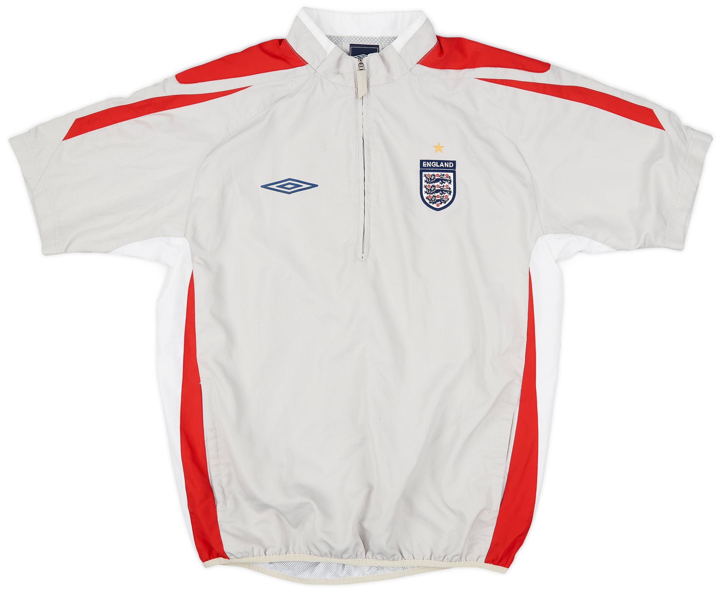 結婚祝い 2007-08 England Umbro 1/4 Zip S/S Training Top - 8/10 - (M) ウェア