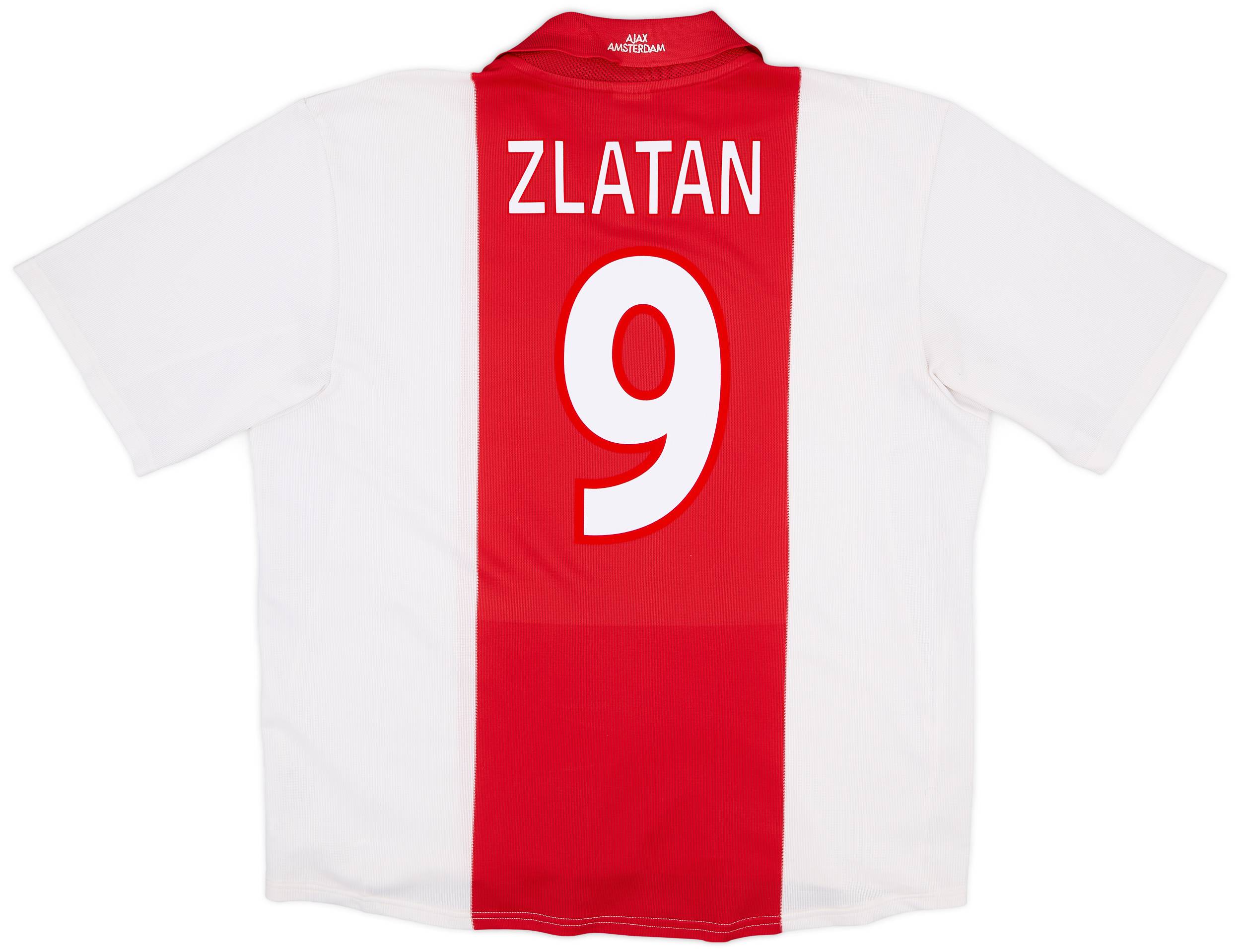 2001-02 Ajax Home Shirt Zlatan #9 - 6/10 - (XL)