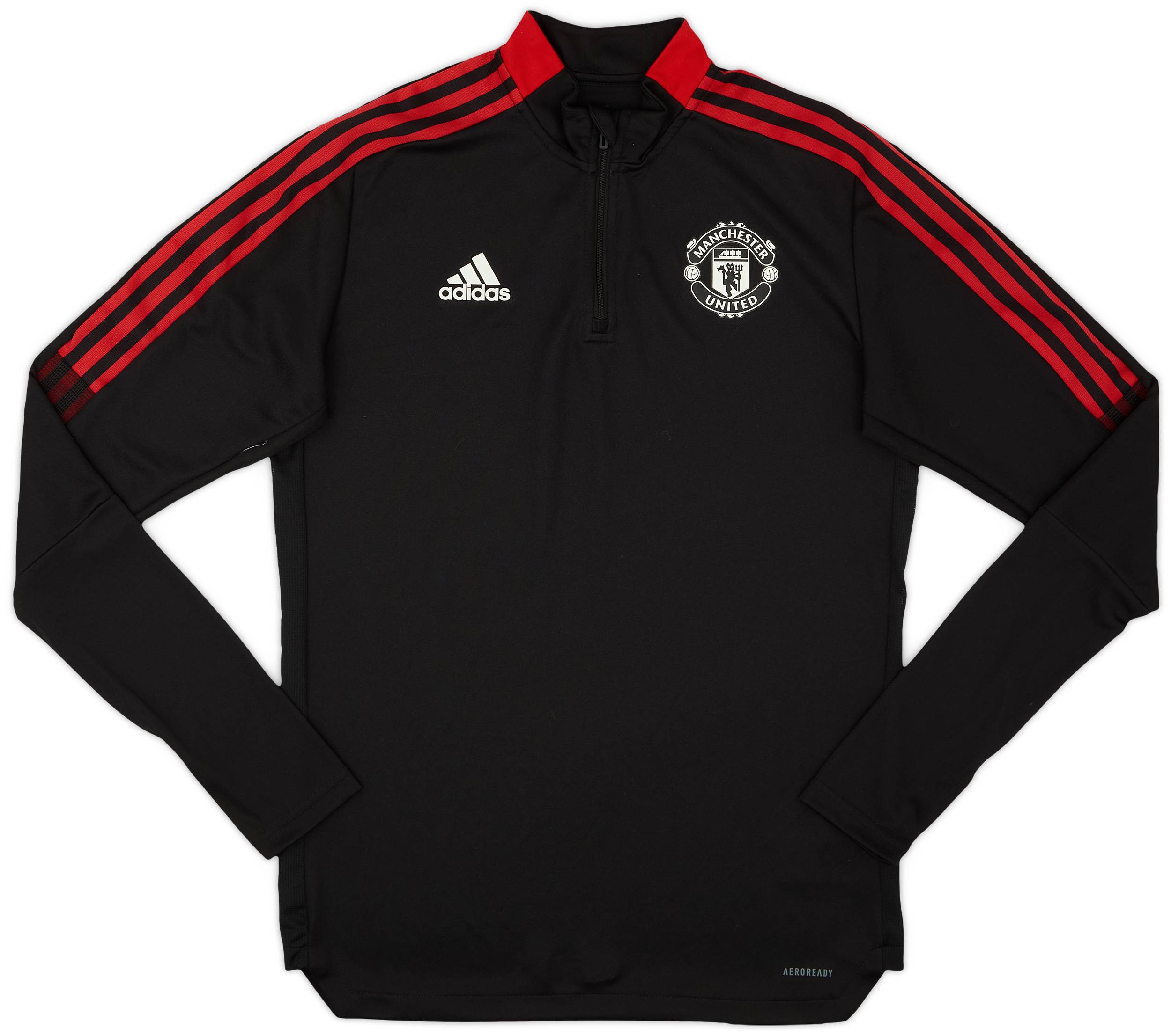 2021-22 Manchester United adidas 1/4 Zip Training Top - 10