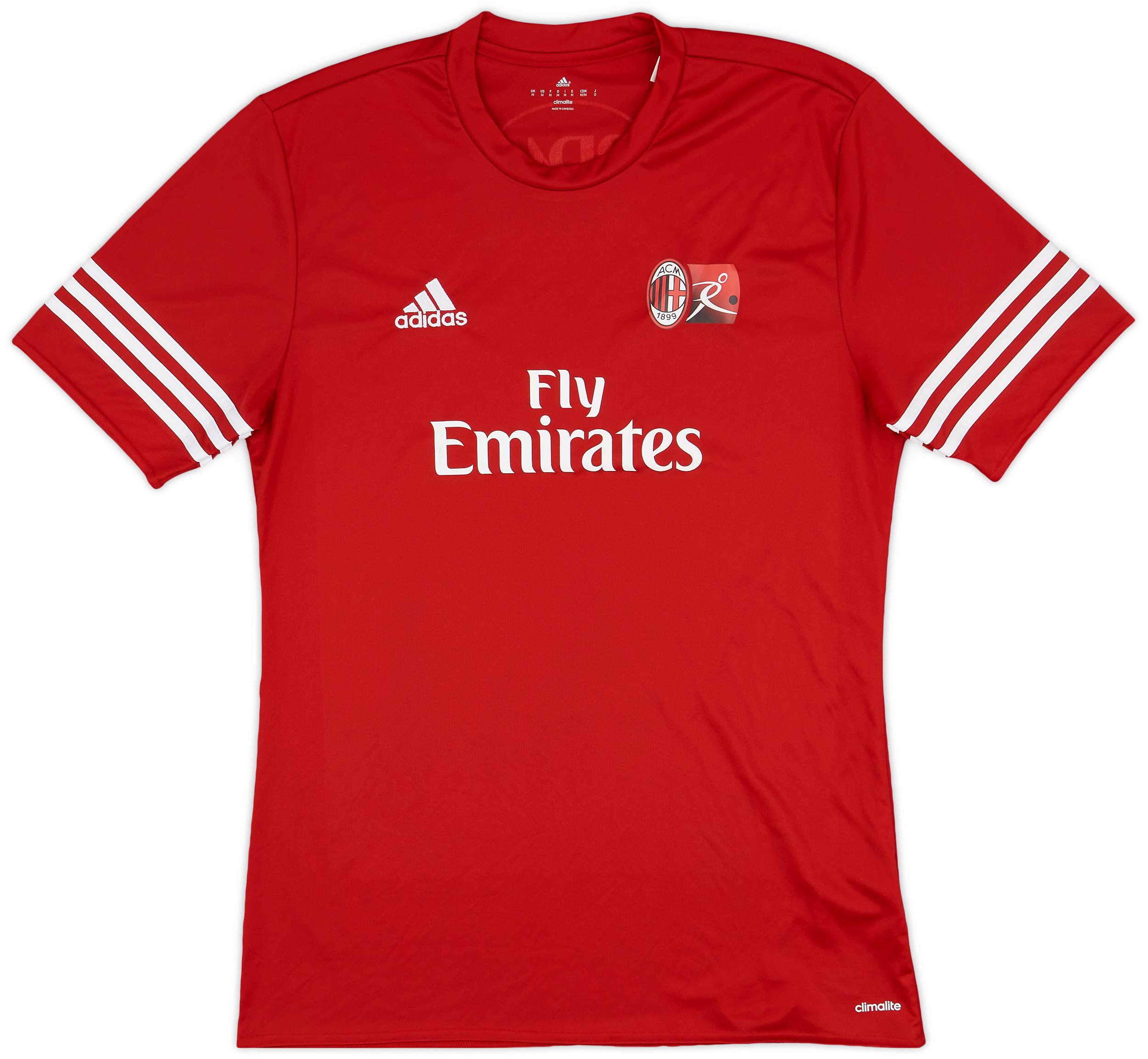 2014-15 AC Milan Academy adidas Training Shirt - 8/10 - (M)