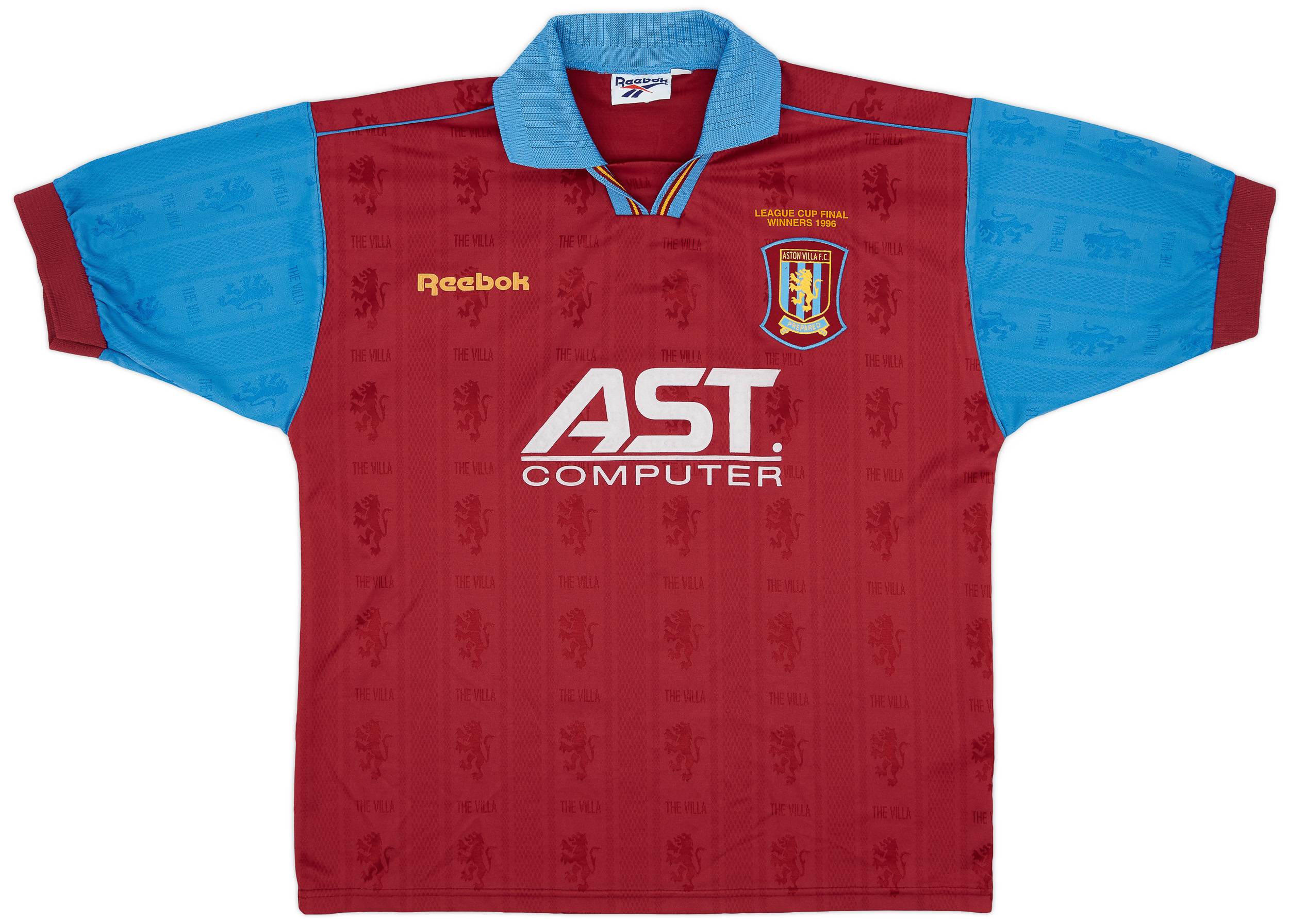 1995-97 Aston Villa 'League Cup Final Winners 1996' Home Shirt - 8/10 - (L)