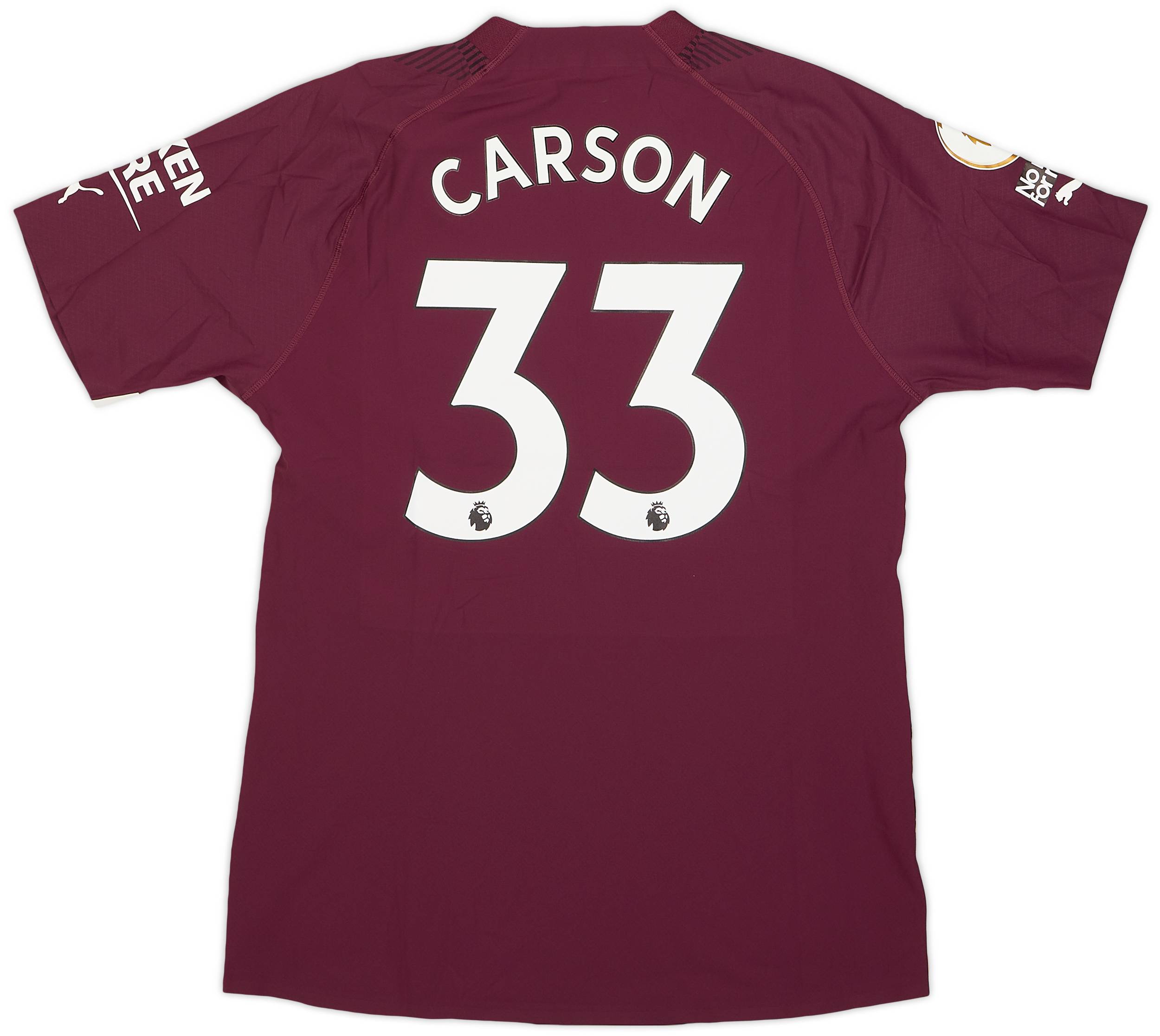 2022-23 Manchester City Match Issue GK Shirt Carson #33