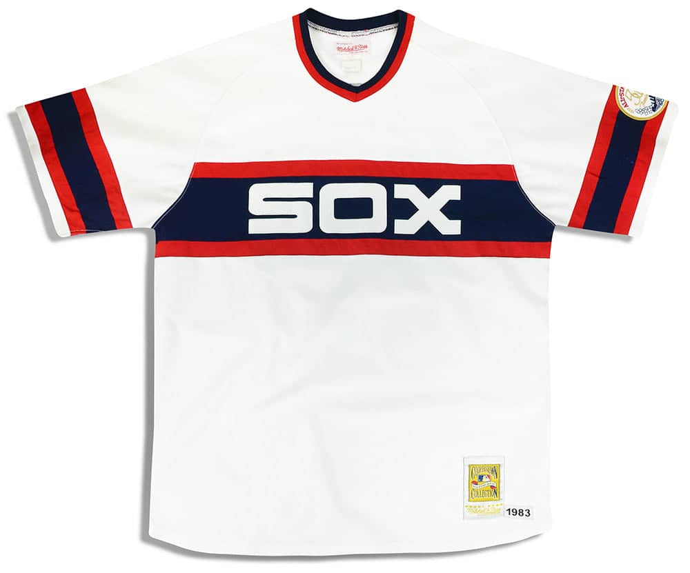 1983 Chicago White Sox Fisk #72 Mitchell & Ness Cooperstown Collection Jersey (Home) XXL