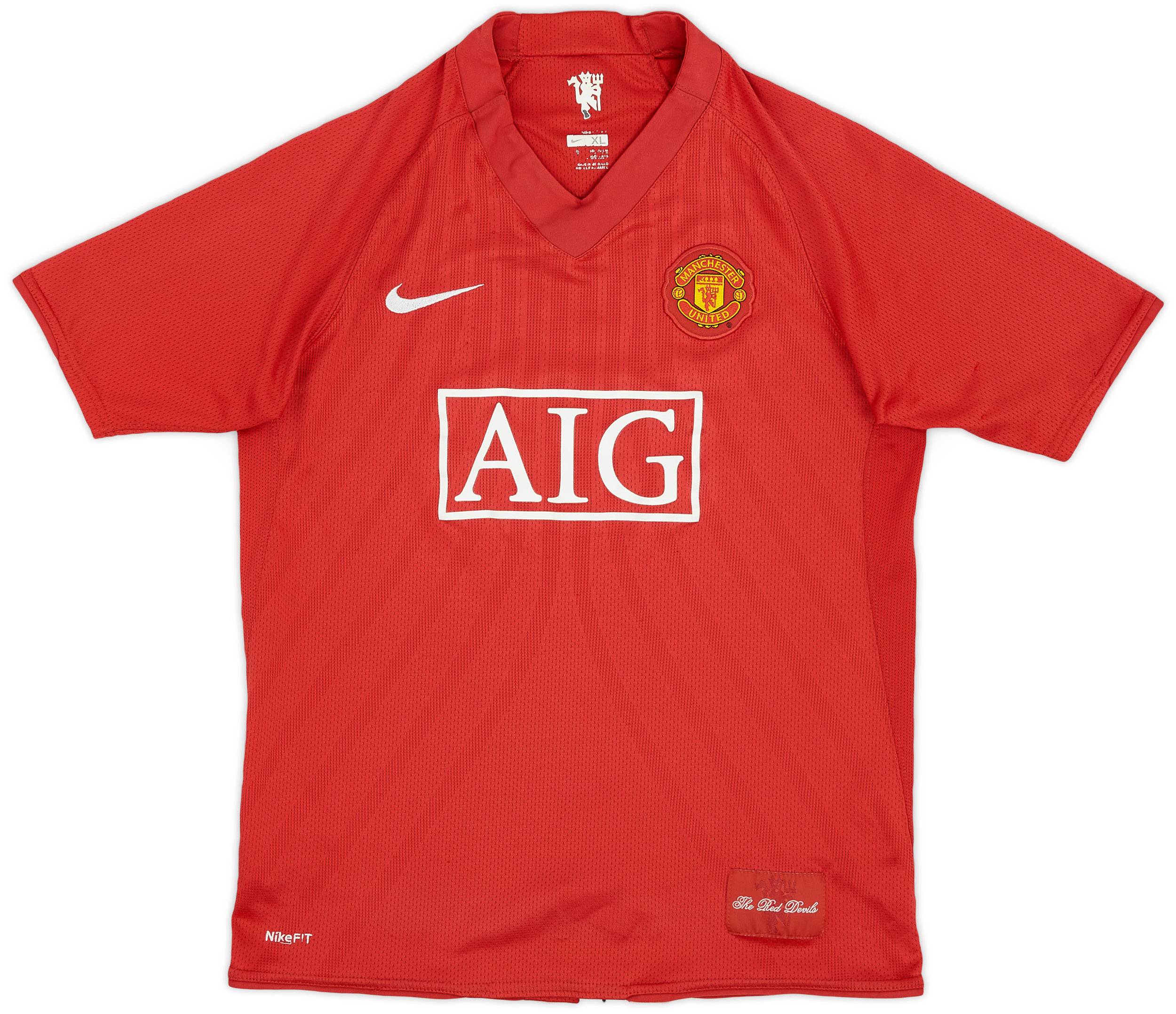 最も完璧な Manchester 2007-09 United (XL.Boys) - 8/10 - Shirt Home ウェア