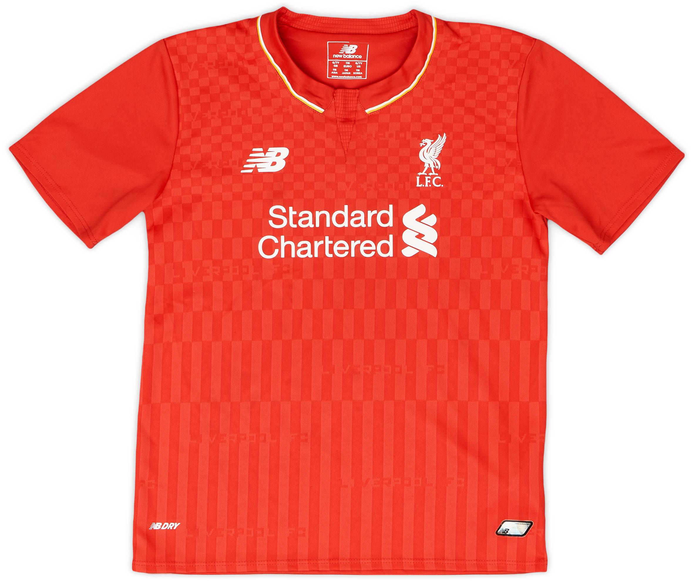 2015-16 Liverpool Home Shirt - 9/10 - (S.Boys)