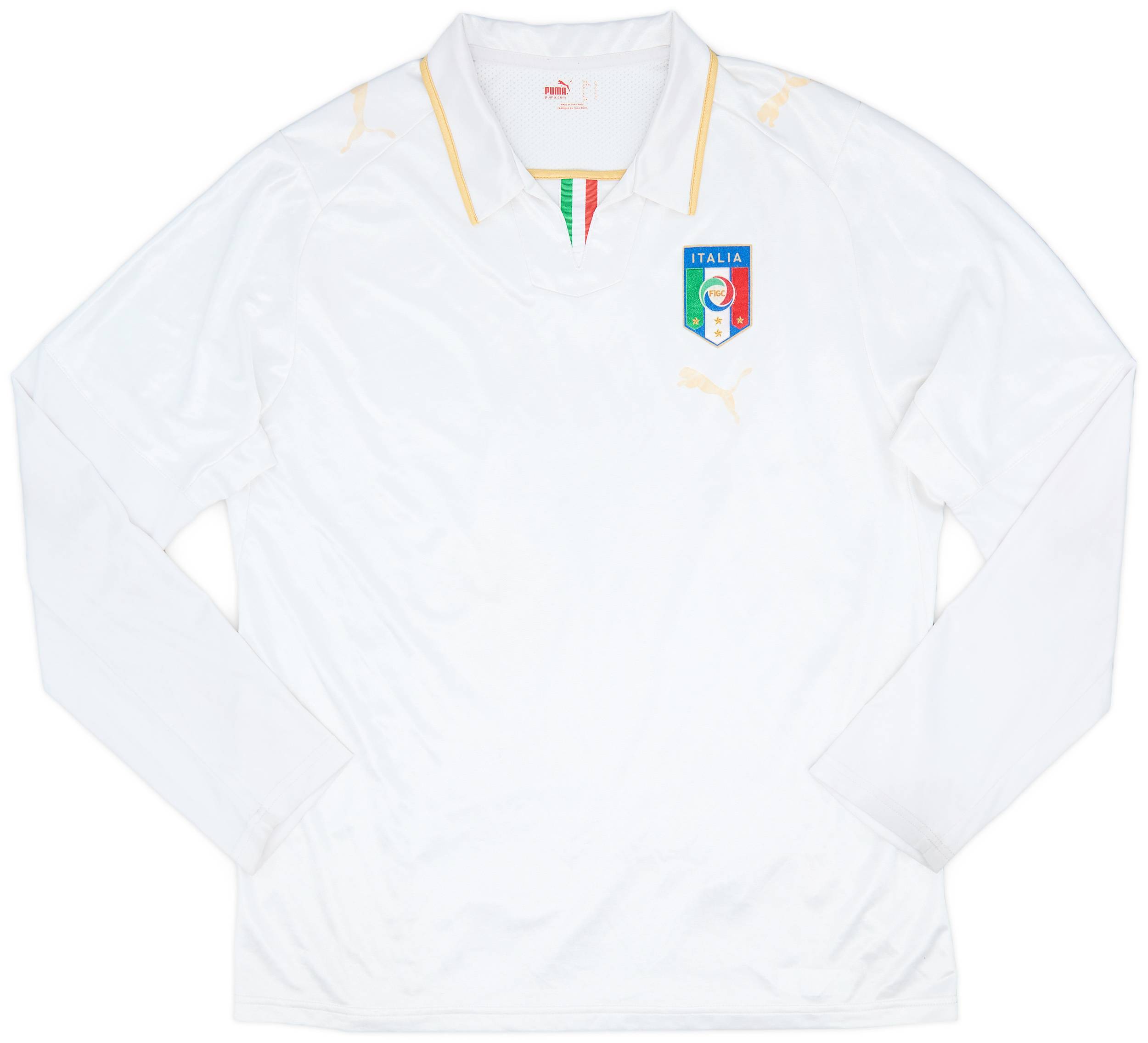 2007-08 Italy Away L/S Shirt - 5/10 - (L)