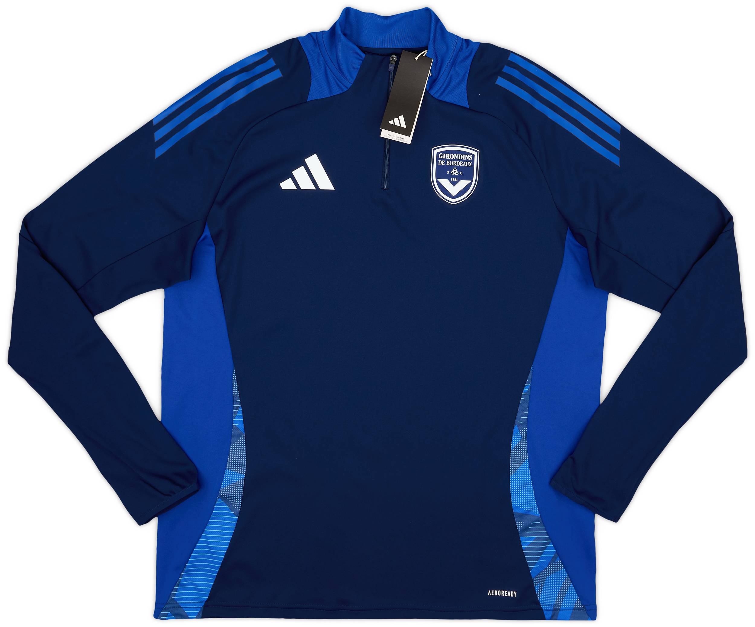 2024-25 Bordeaux adidas 1/4 Zip Training Top (XL)