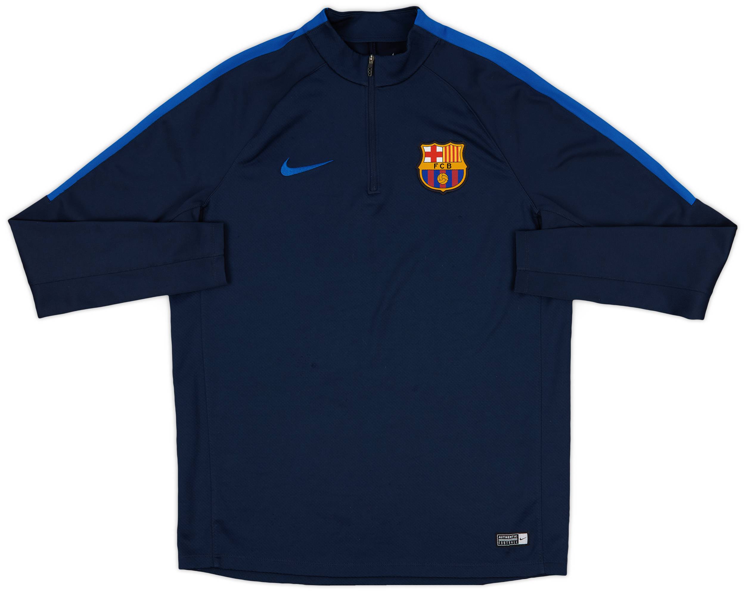 2016-17 Barcelona Nike 1/4 Zip Drill Top - 8/10 - (L)