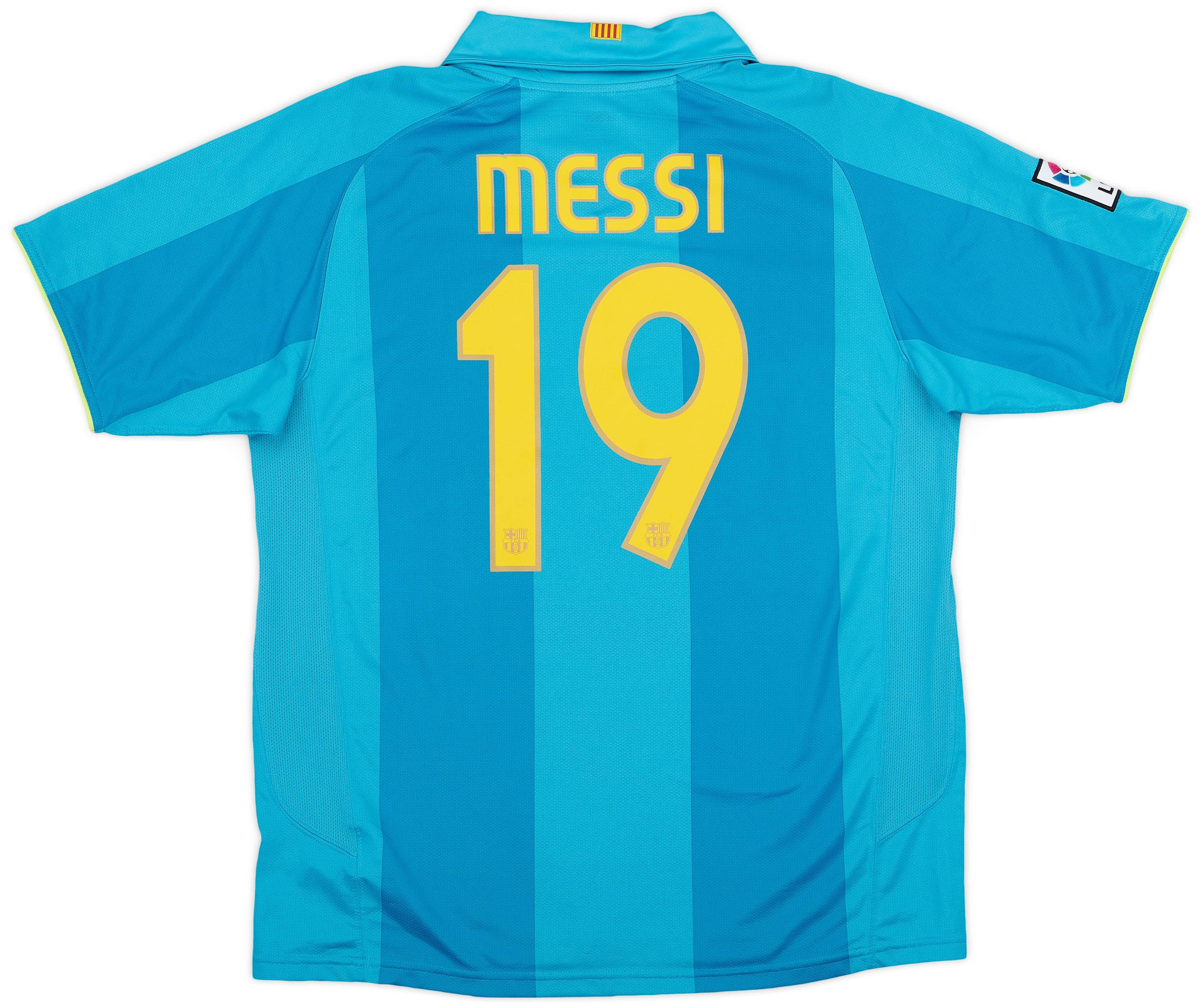 2007-09 Barcelona Away Shirt Messi #19 - 8/10 - (L)