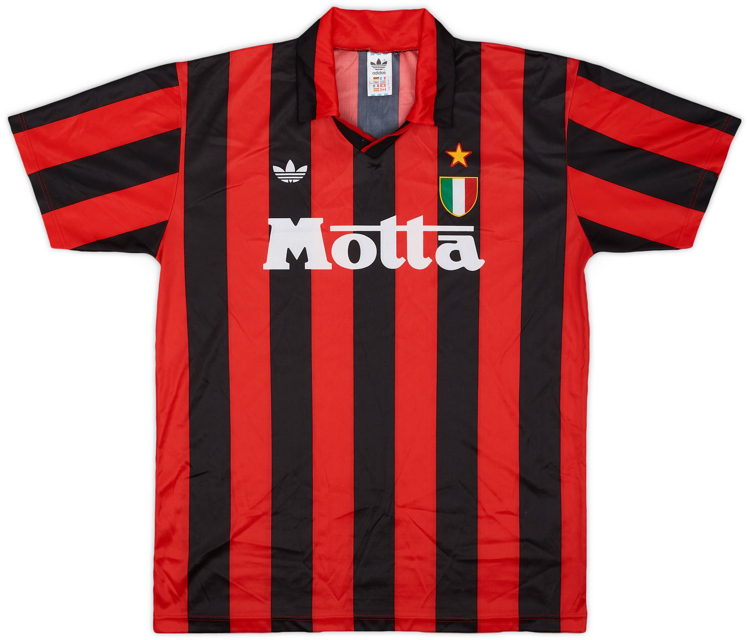 1992-93 AC Milan Home Shirt - 9/10 - (L)