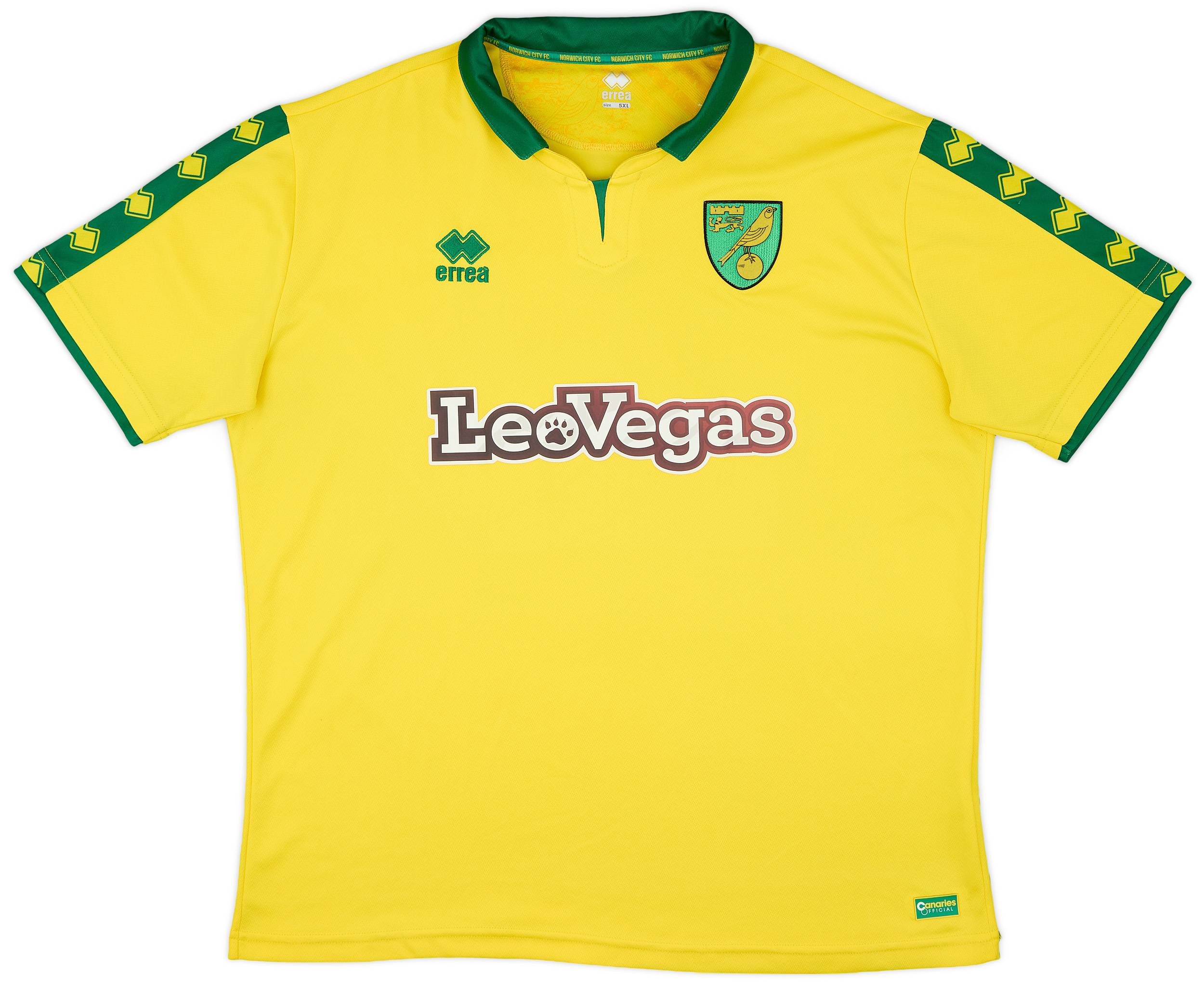 2017-18 Norwich Home Shirt - 8/10 - (5XL)