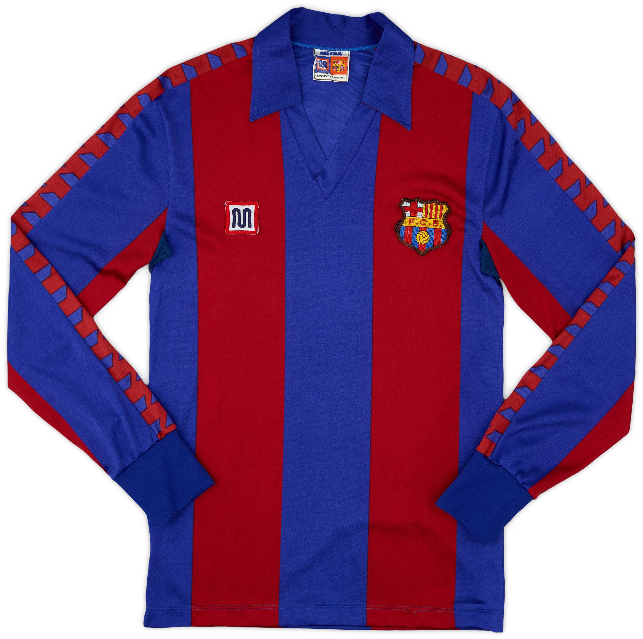 1984-89 Barcelona Home L/S Shirt - 4/10 - (XS)