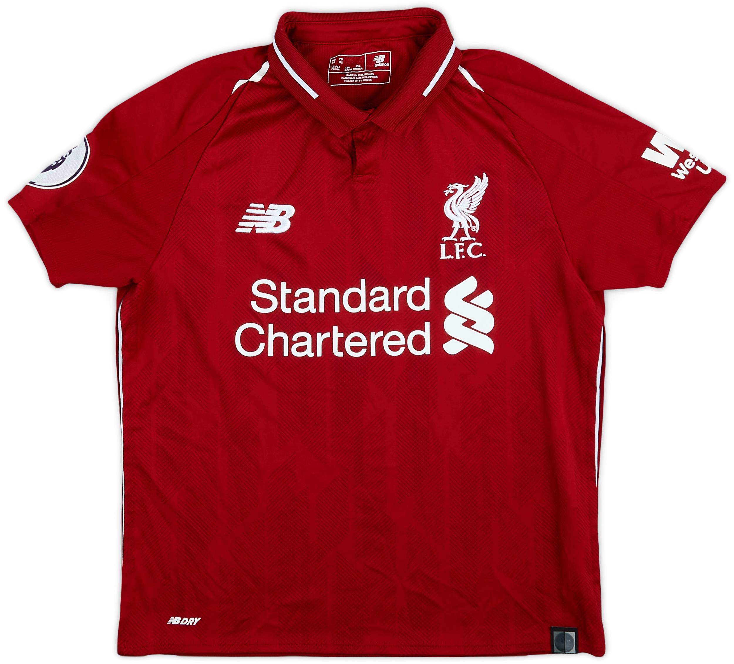 2018-19 Liverpool Home Shirt - 9/10 - (M.Boys)