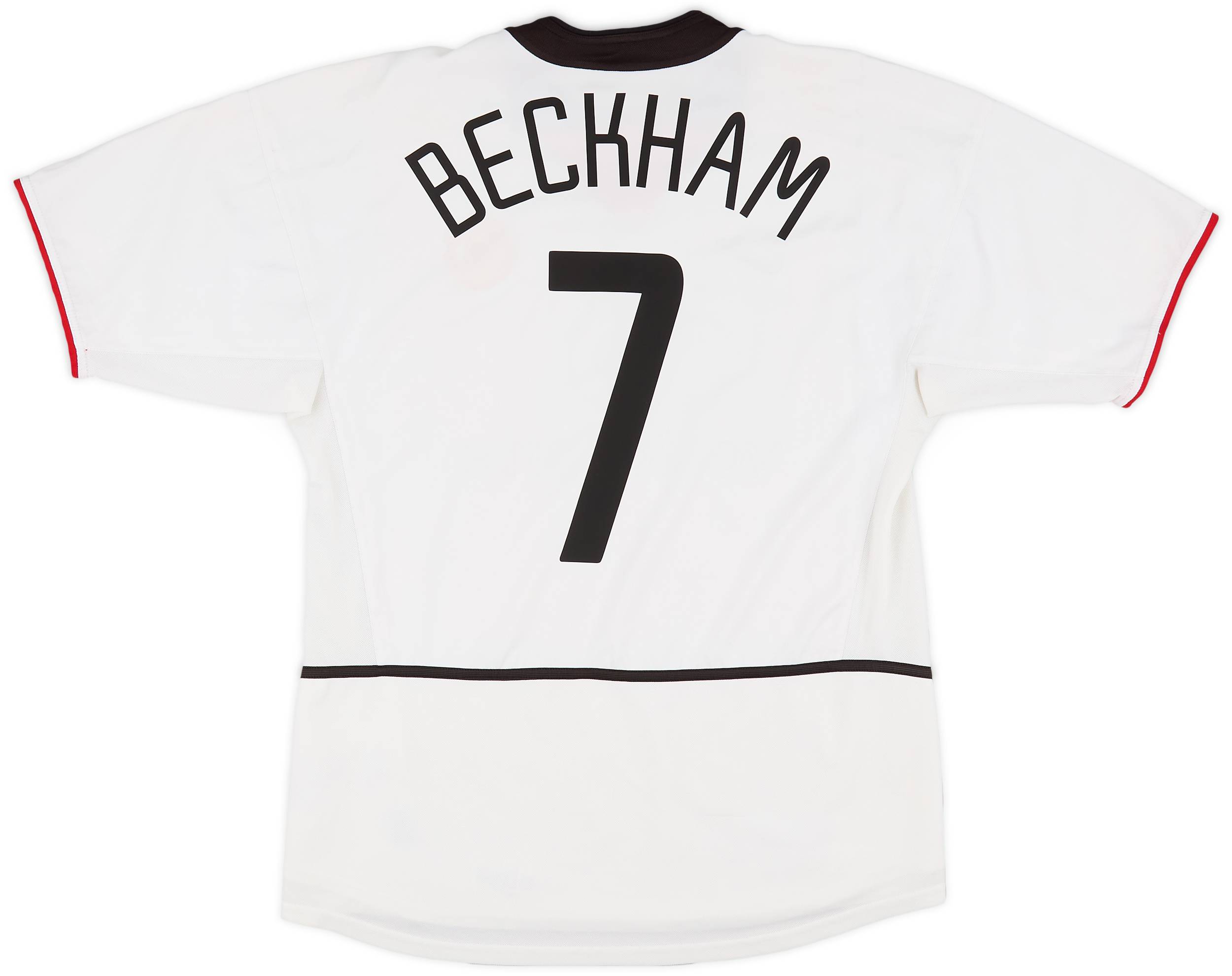 2002-03 Manchester United Away Shirt Beckham #7 - 8/10 - (XL)