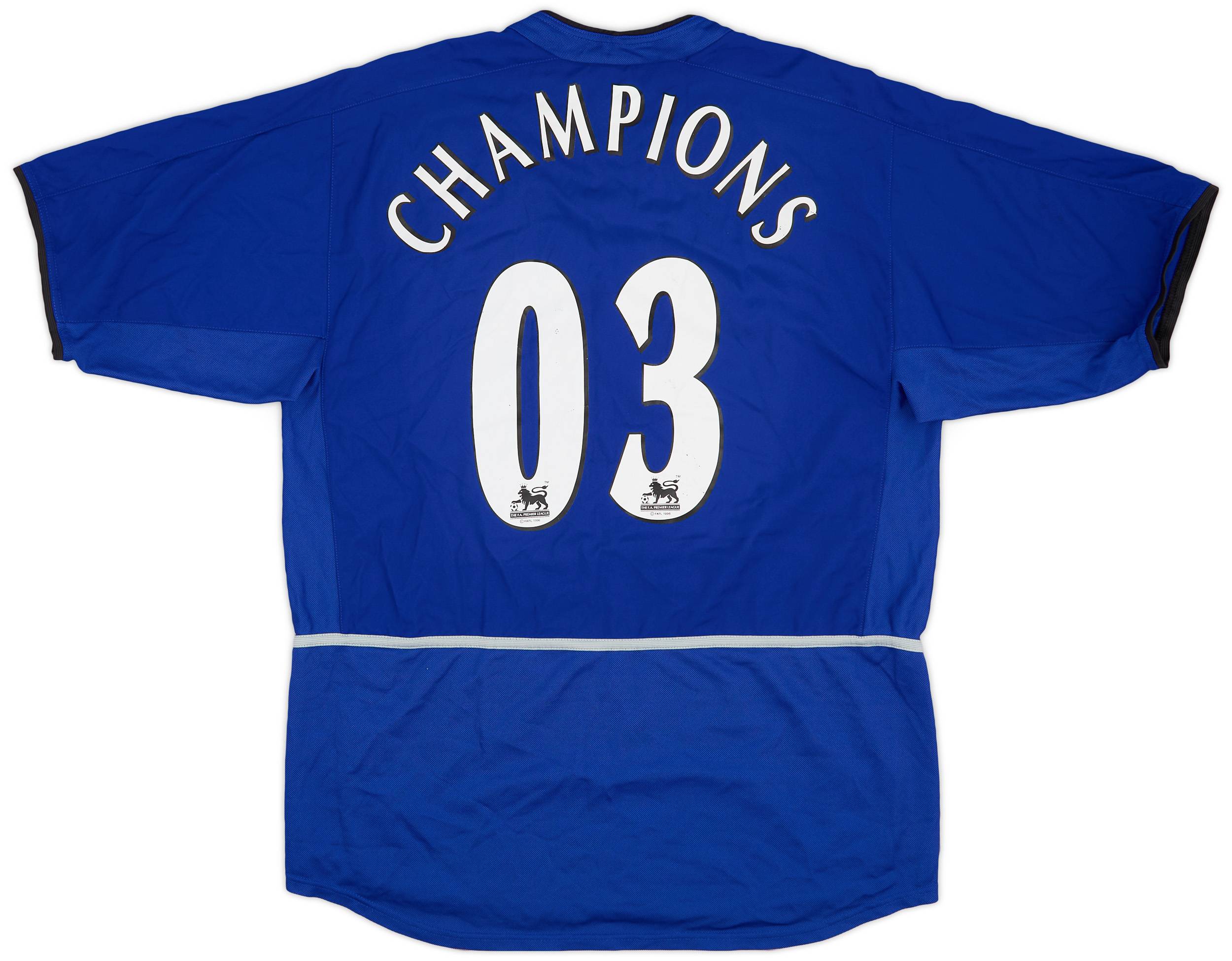 2002-03 Manchester United Third Shirt Champions #03 - 8/10 - (L)