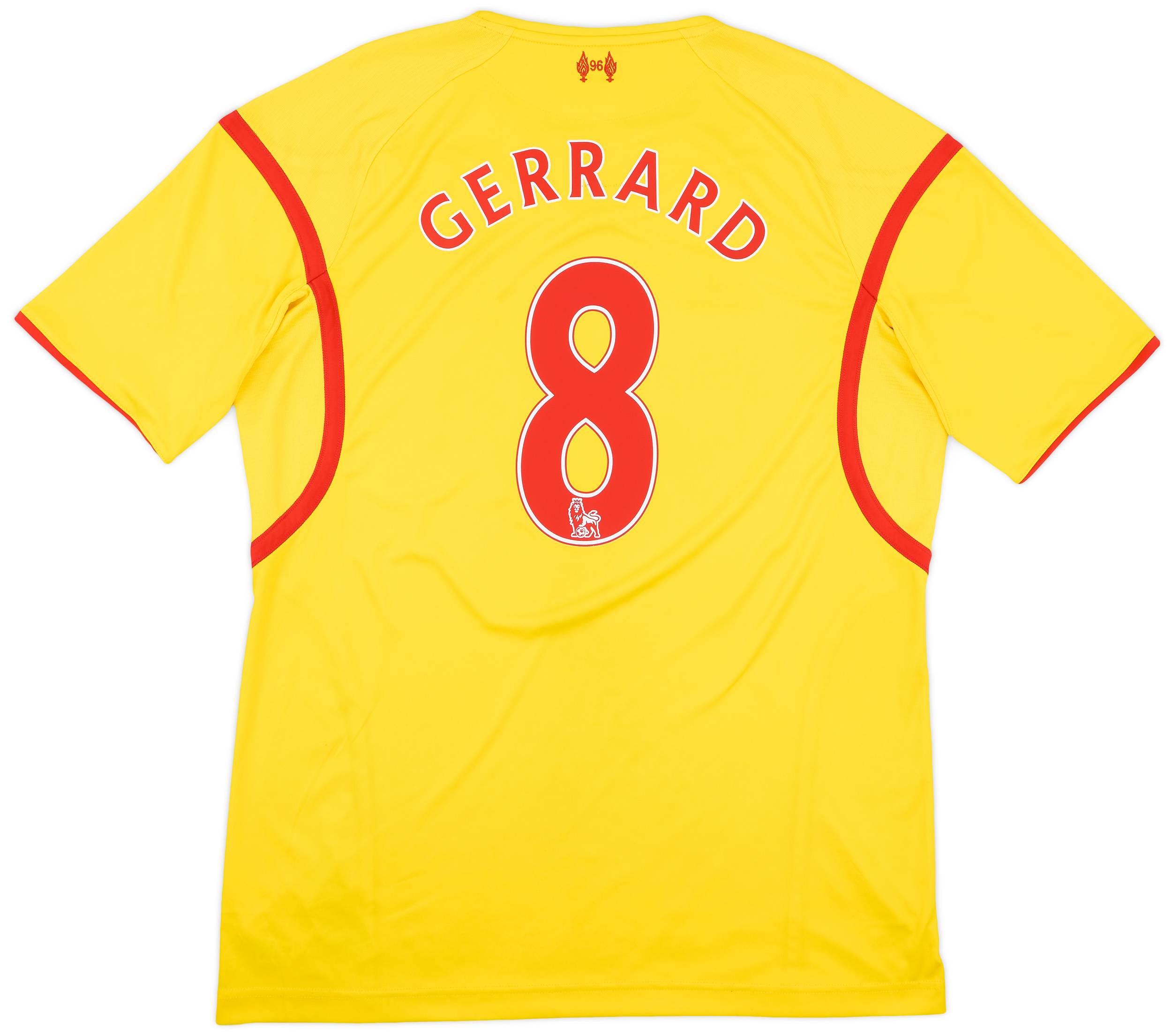 2014-15 Liverpool Away Shirt Gerrard #8 - 7/10 - (XL)