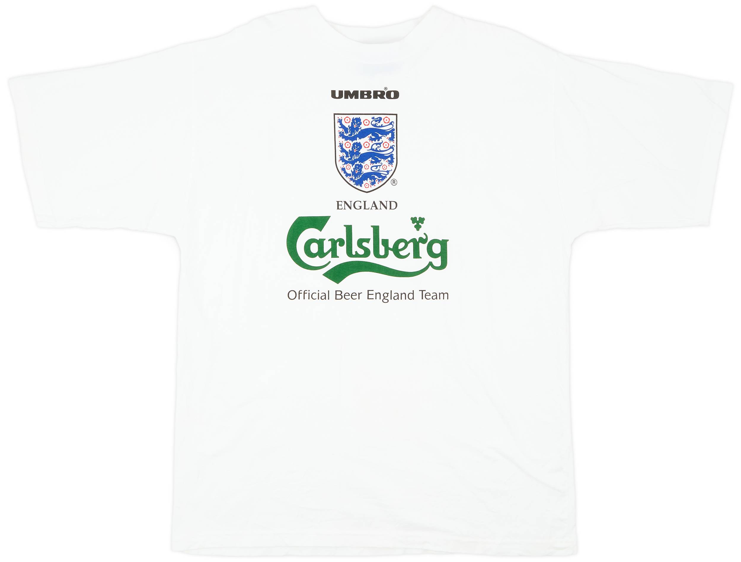 1996-97 England Umbro Cotton Tee - 8/10 - (XL)