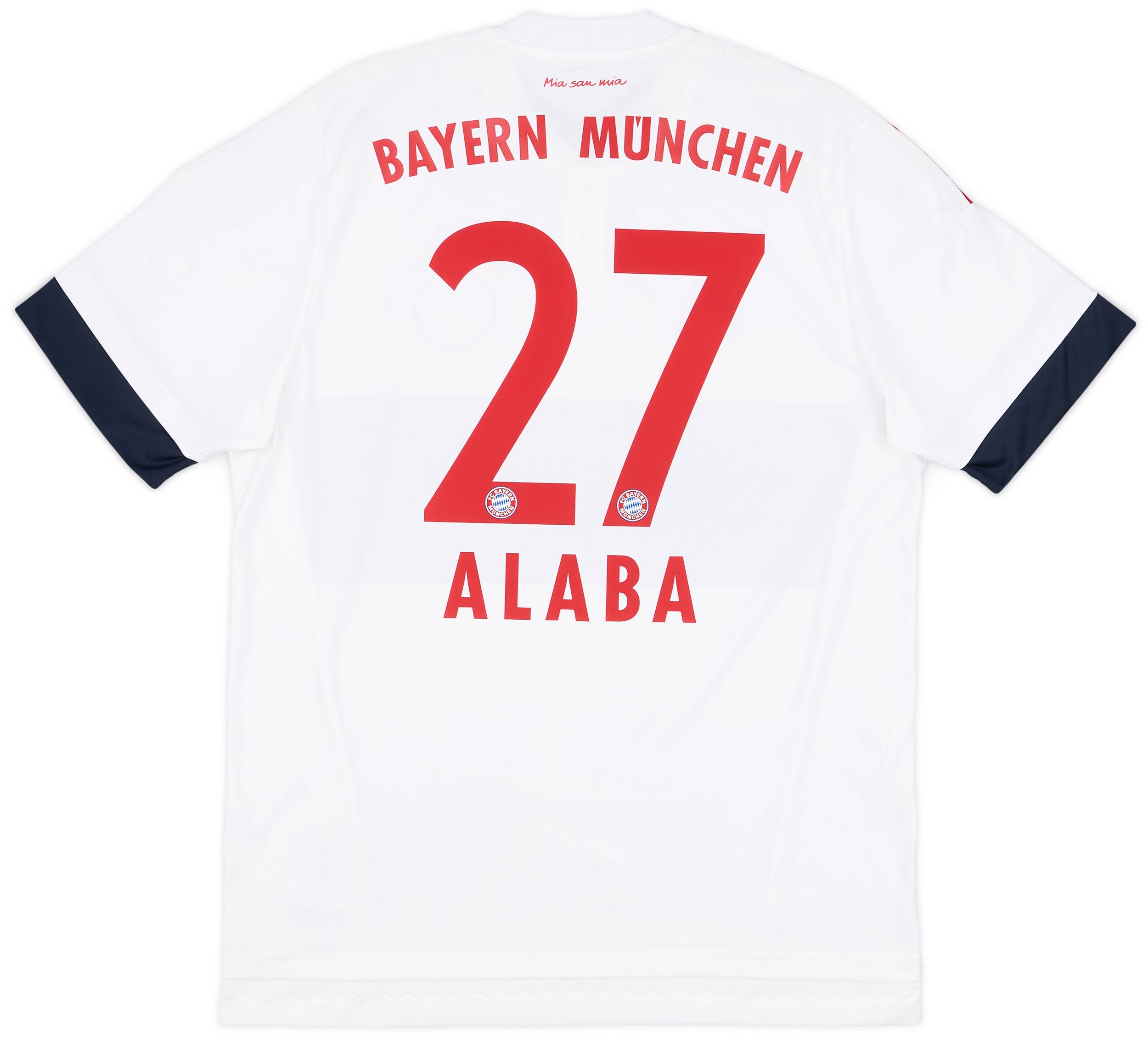 2015-16 Bayern Munich Away Shirt Alaba #27 - 7/10 - (L)