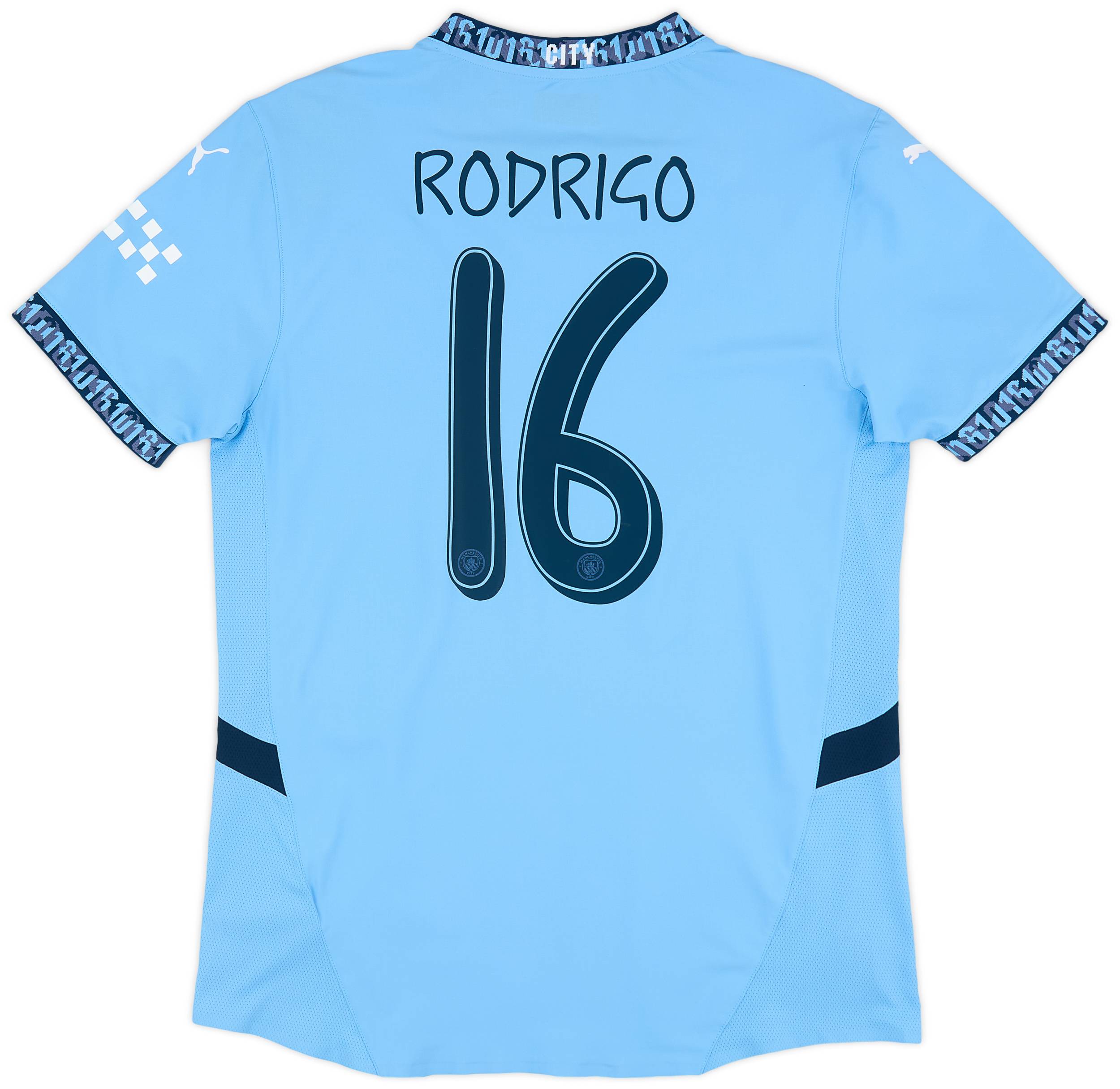 2024-25 Manchester City Authentic Home Shirt Rodrigo #16