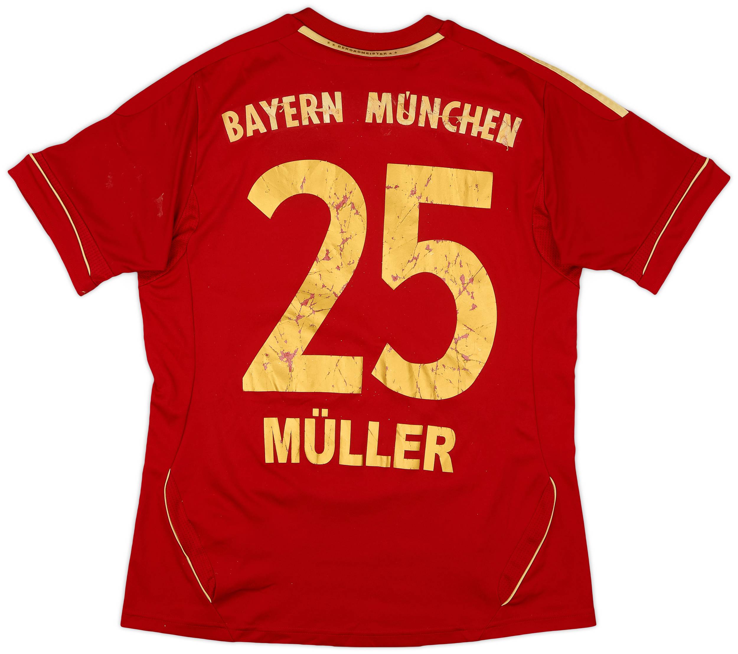 2011-13 Bayern Munich Home Shirt Muller #25 - 4/10 - (XL.Boys)