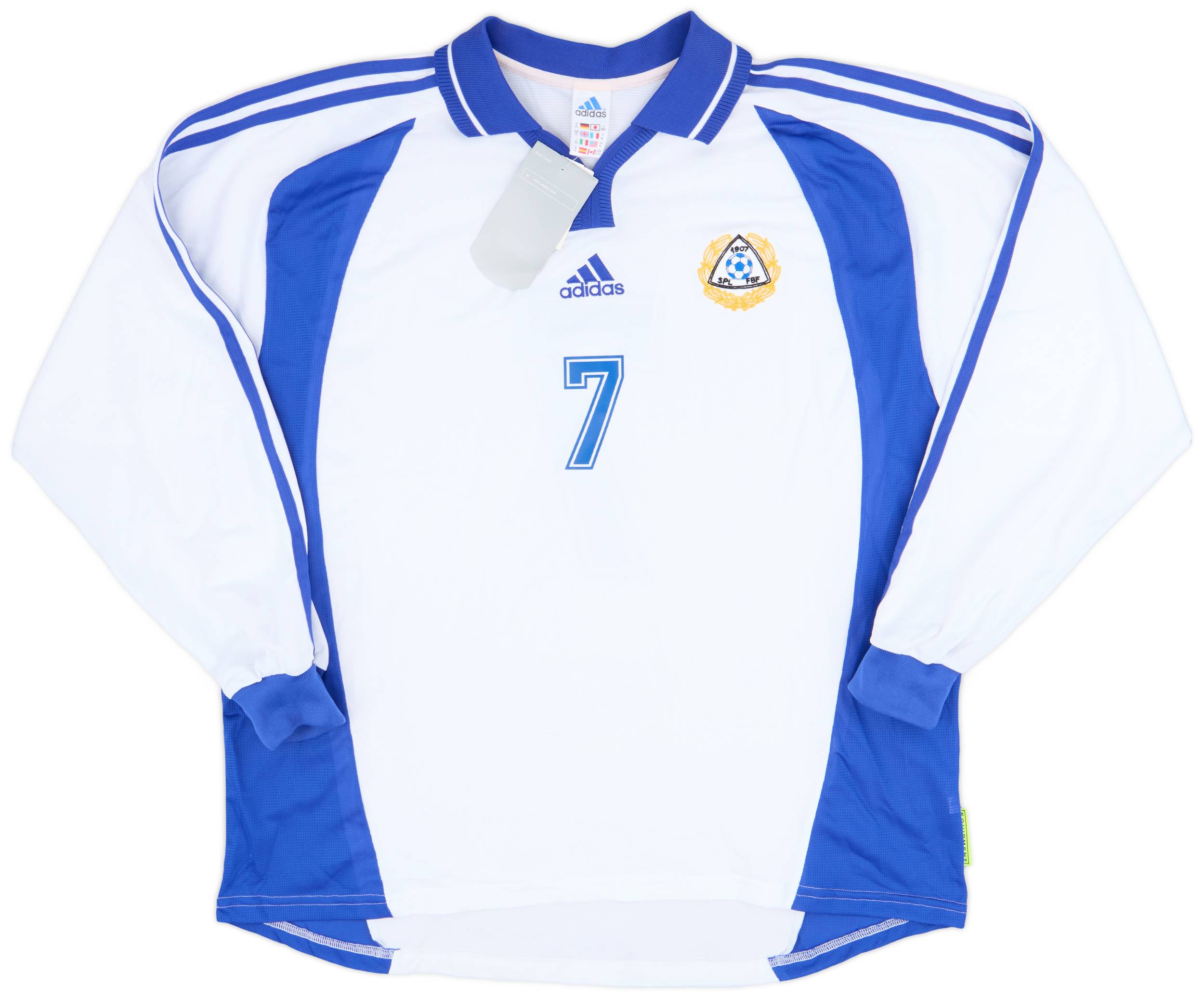2000-02 Finland Player Issue Home L/S Shirt #7 (XL)
