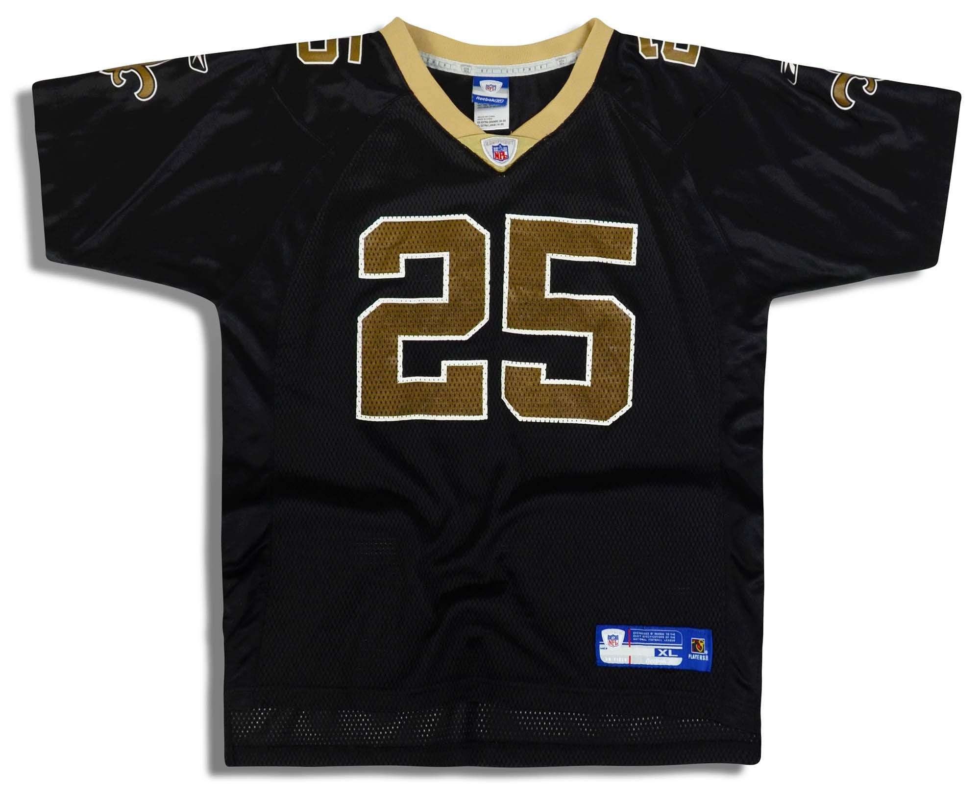 2006 New Orleans Saints Bush #25 Reebok On Field Jersey (Home) Y