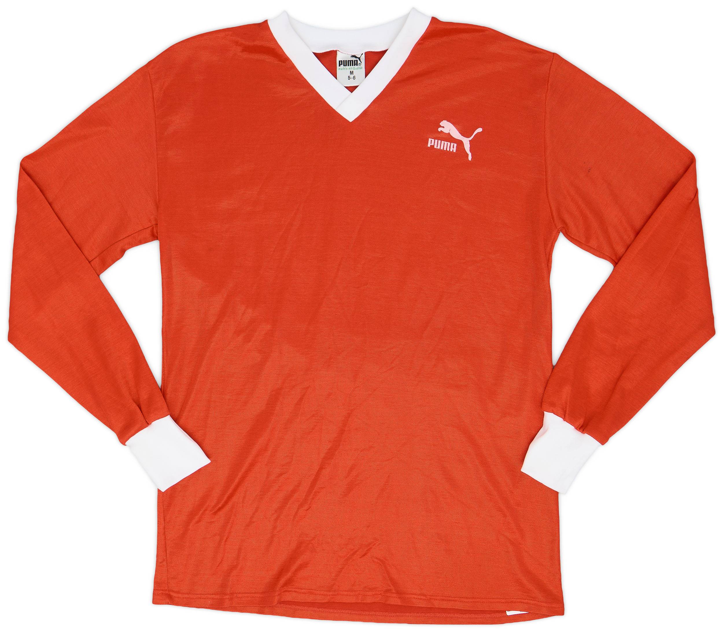 80s Vintage Puma Polo T Shirt Size 2 Medium / Gray Blue
