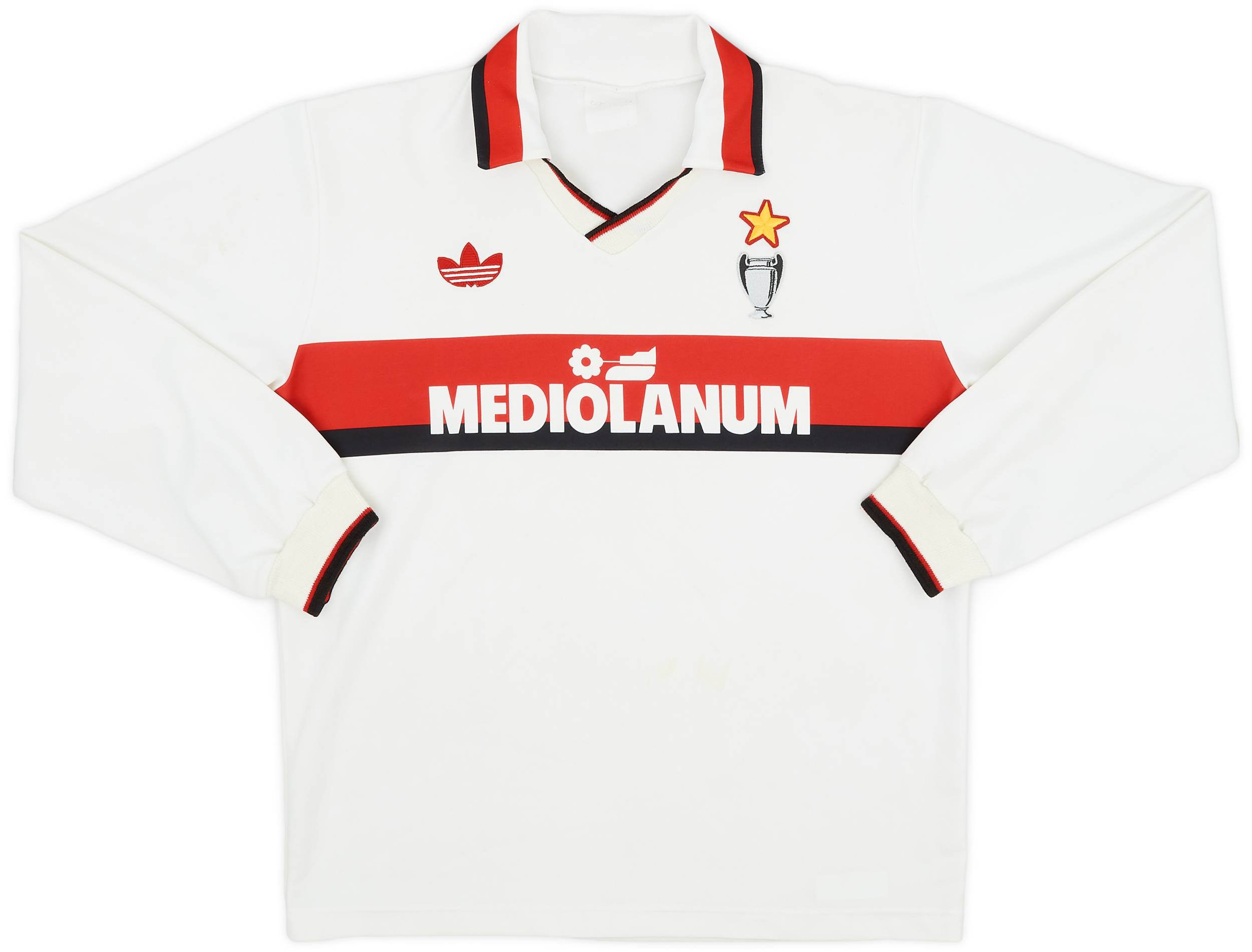 1990-91 AC Milan Away L/S Shirt - 8/10 - (M)
