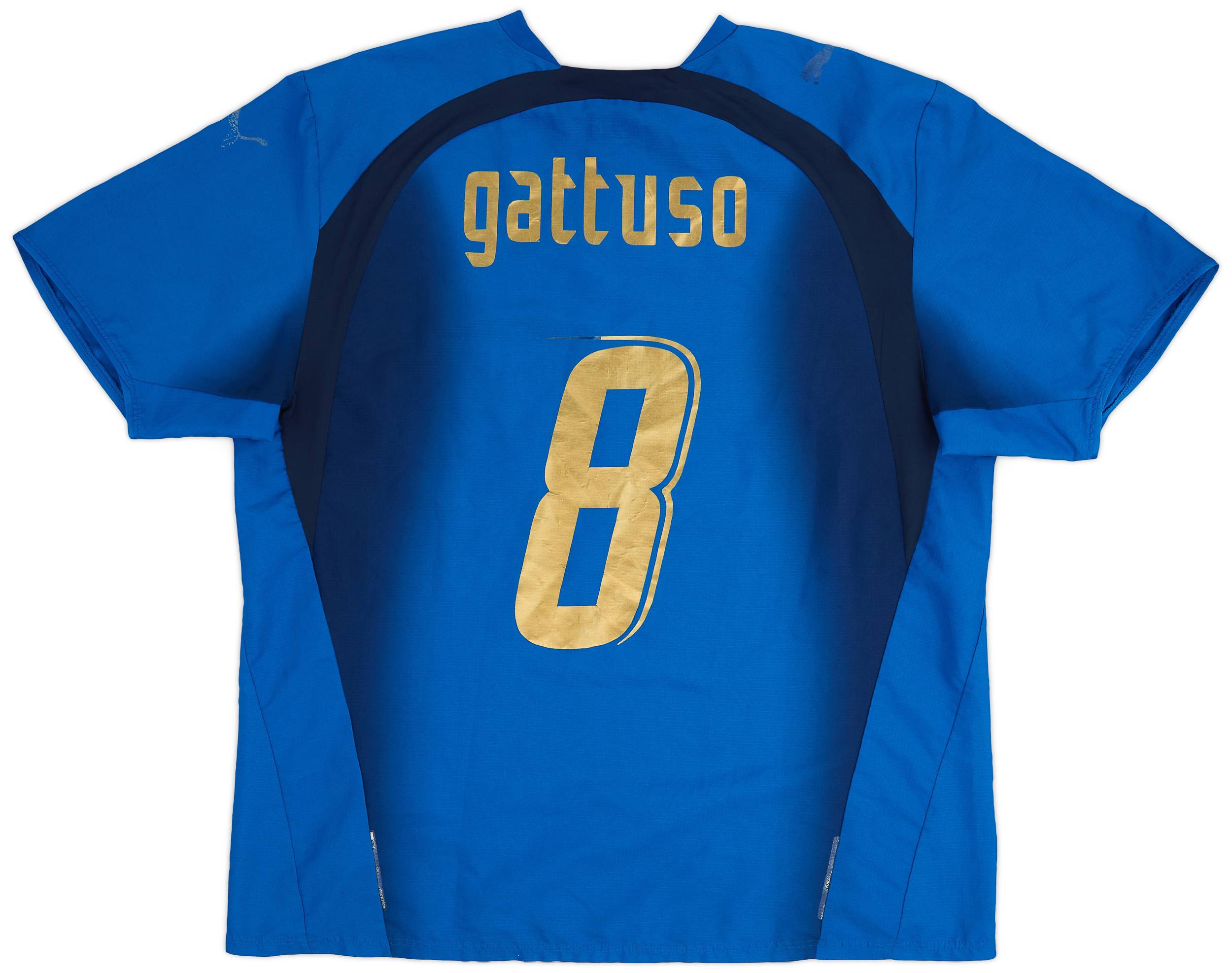 2006 Italy Home Shirt Gattuso #8 - 4/10 - (XL)