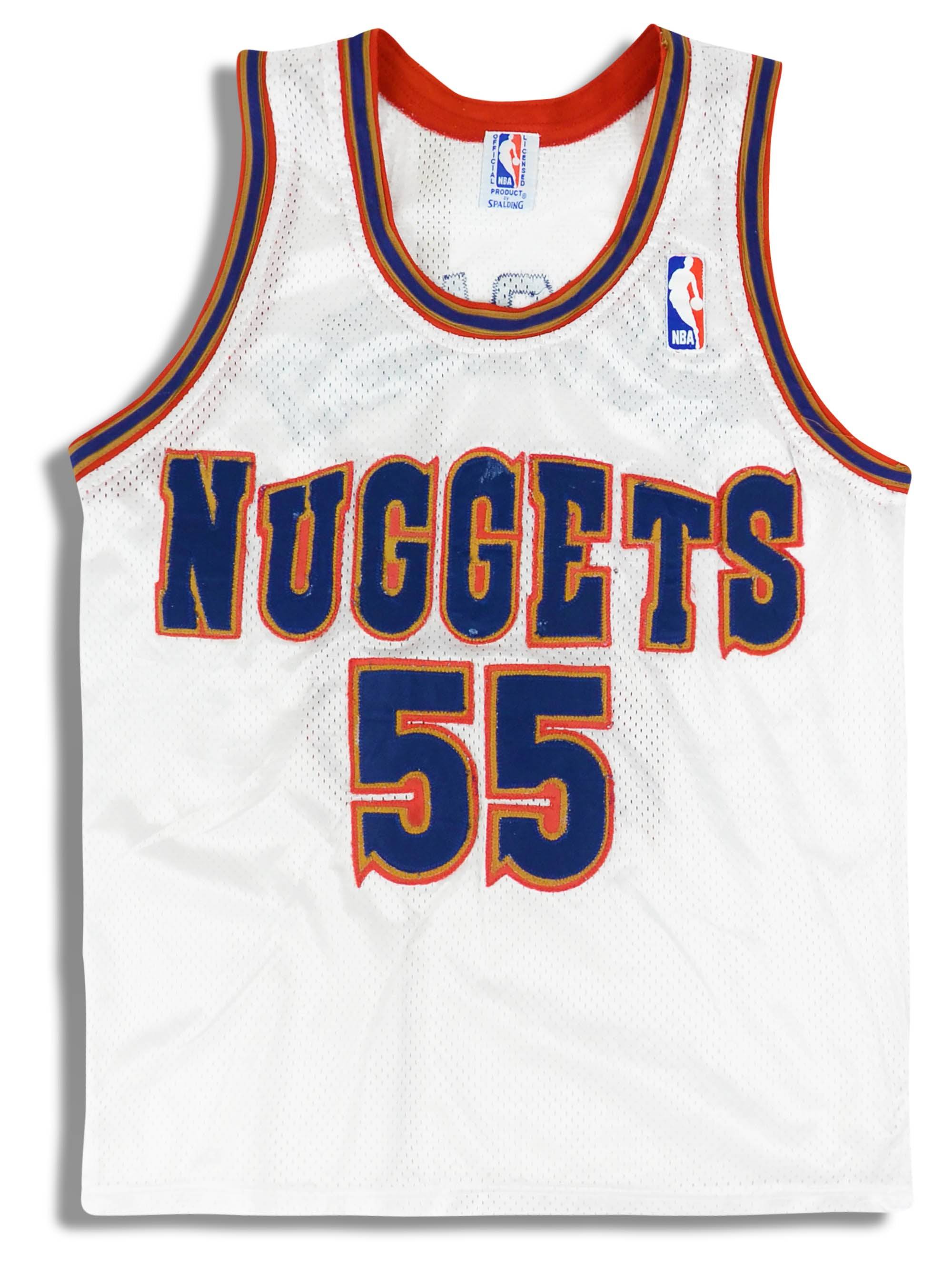 1993-96 Denver Nuggets Mutombo #55 Spalding Jersey (Home) XS