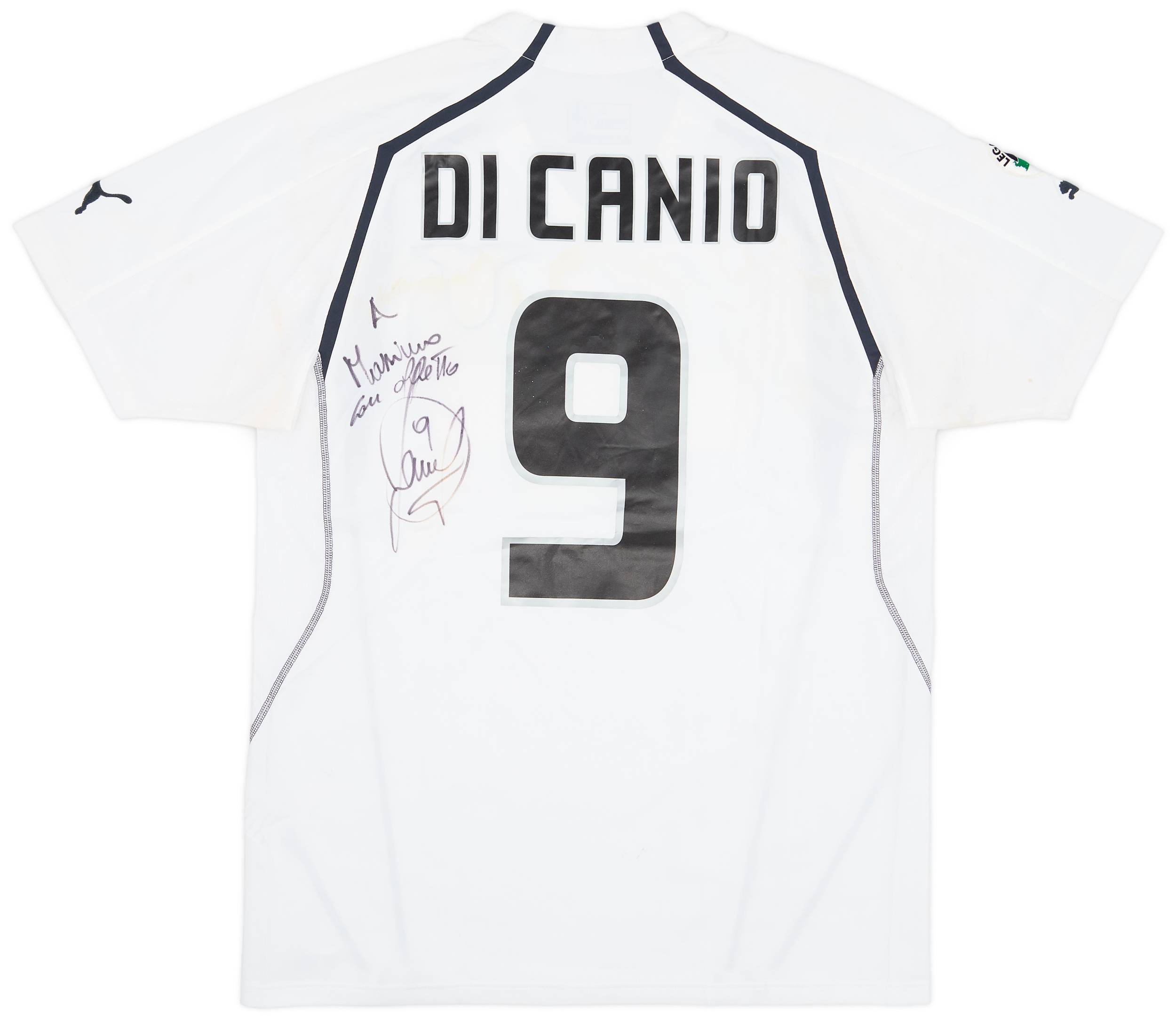 2004-05 Lazio Match Issue Signed Away Shirt Di Canio #9