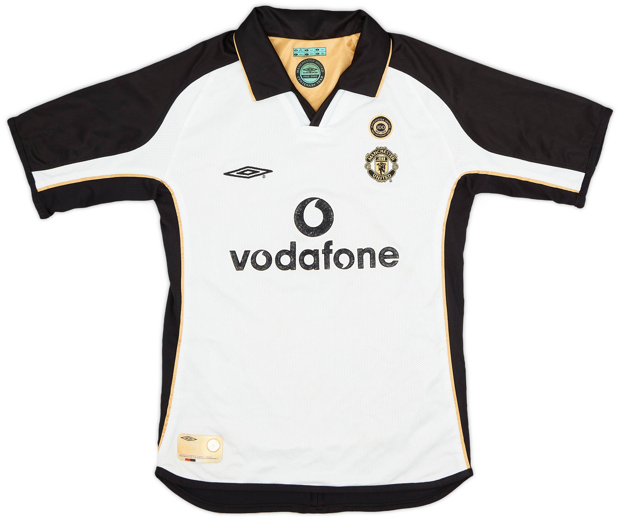 2001-02 Manchester United Centenary Away/Third Shirt - 7/10 - (S.Boys)