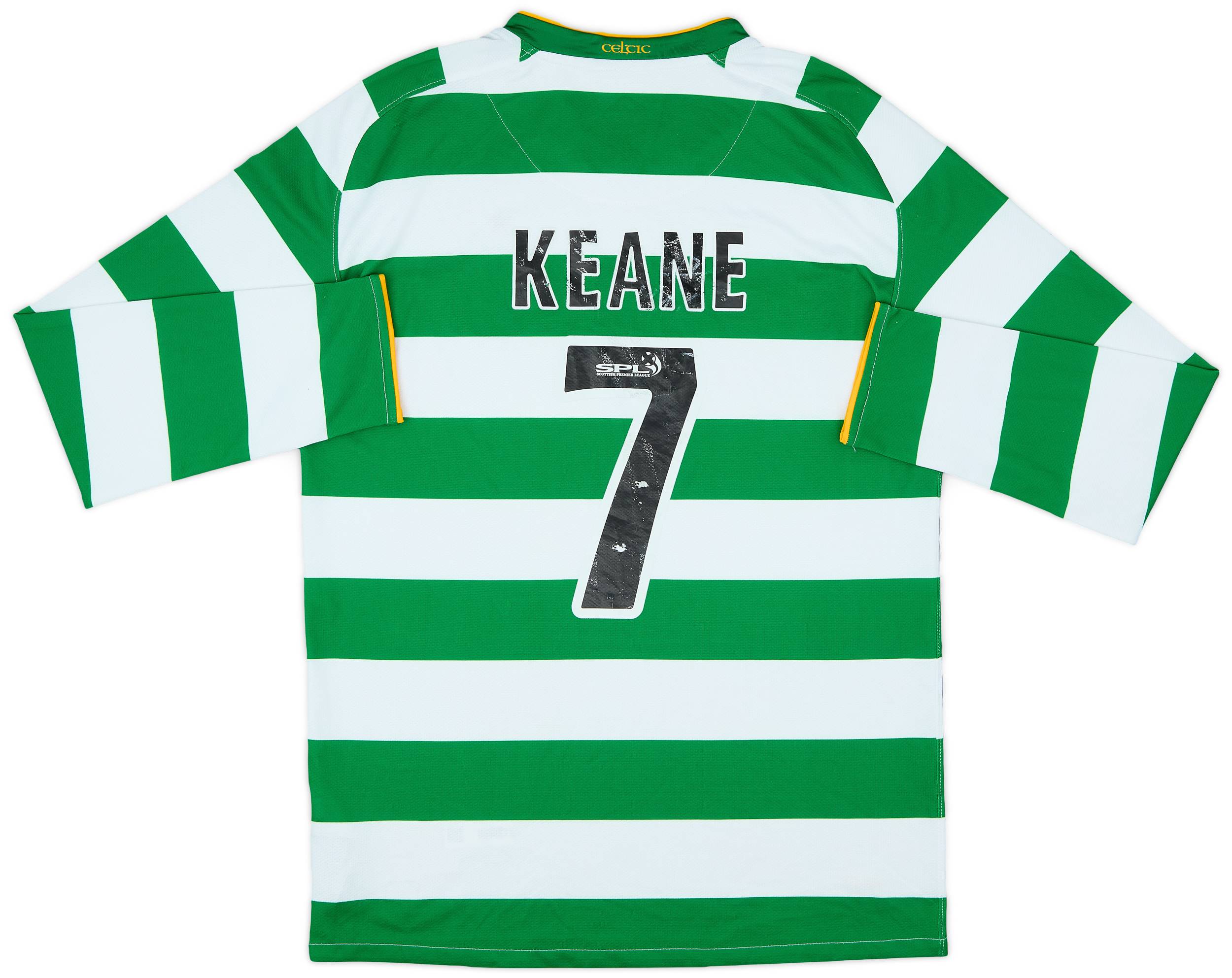 2008-10 Celtic Home L/S Shirt Keane #7 - 4/10 - (M)