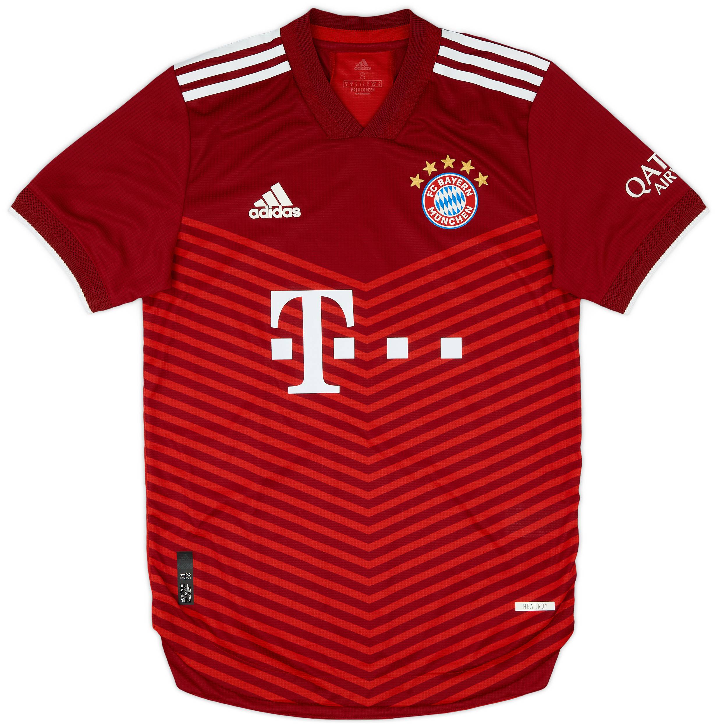 2021-22 Bayern Munich Authentic Home Shirt - 9/10 - (S)