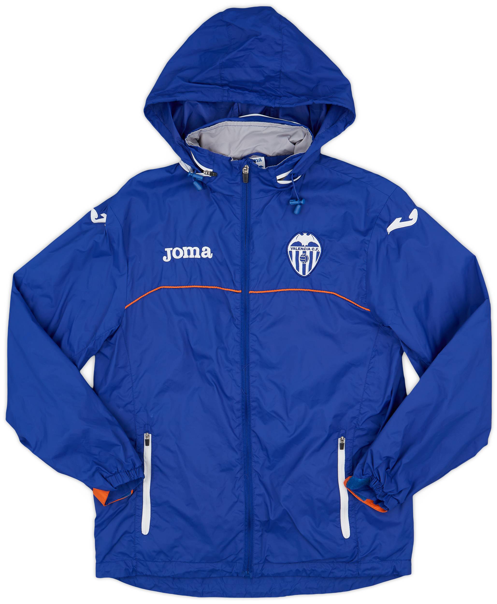 2013-14 Valencia Joma Hooded Rain Jacket - 8/10 - (S)